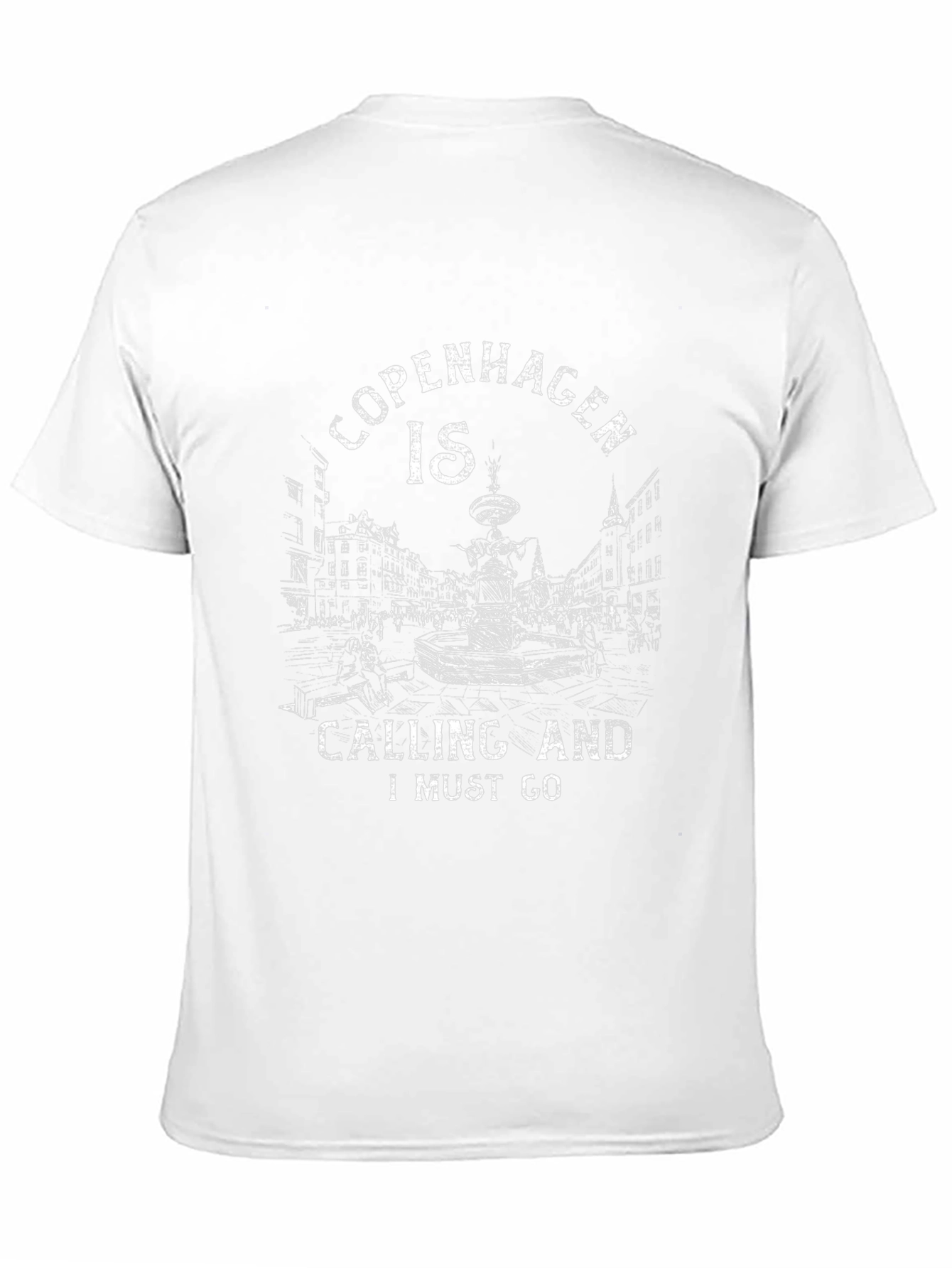 Copenhagen Calling Graphic Tee - Black Cotton T-Shirt
