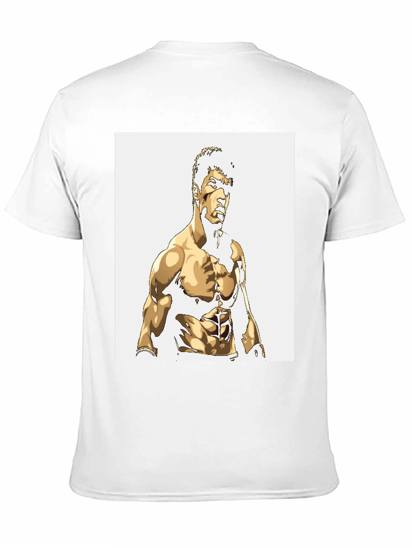 Gold Illustrated Physique Black Tee