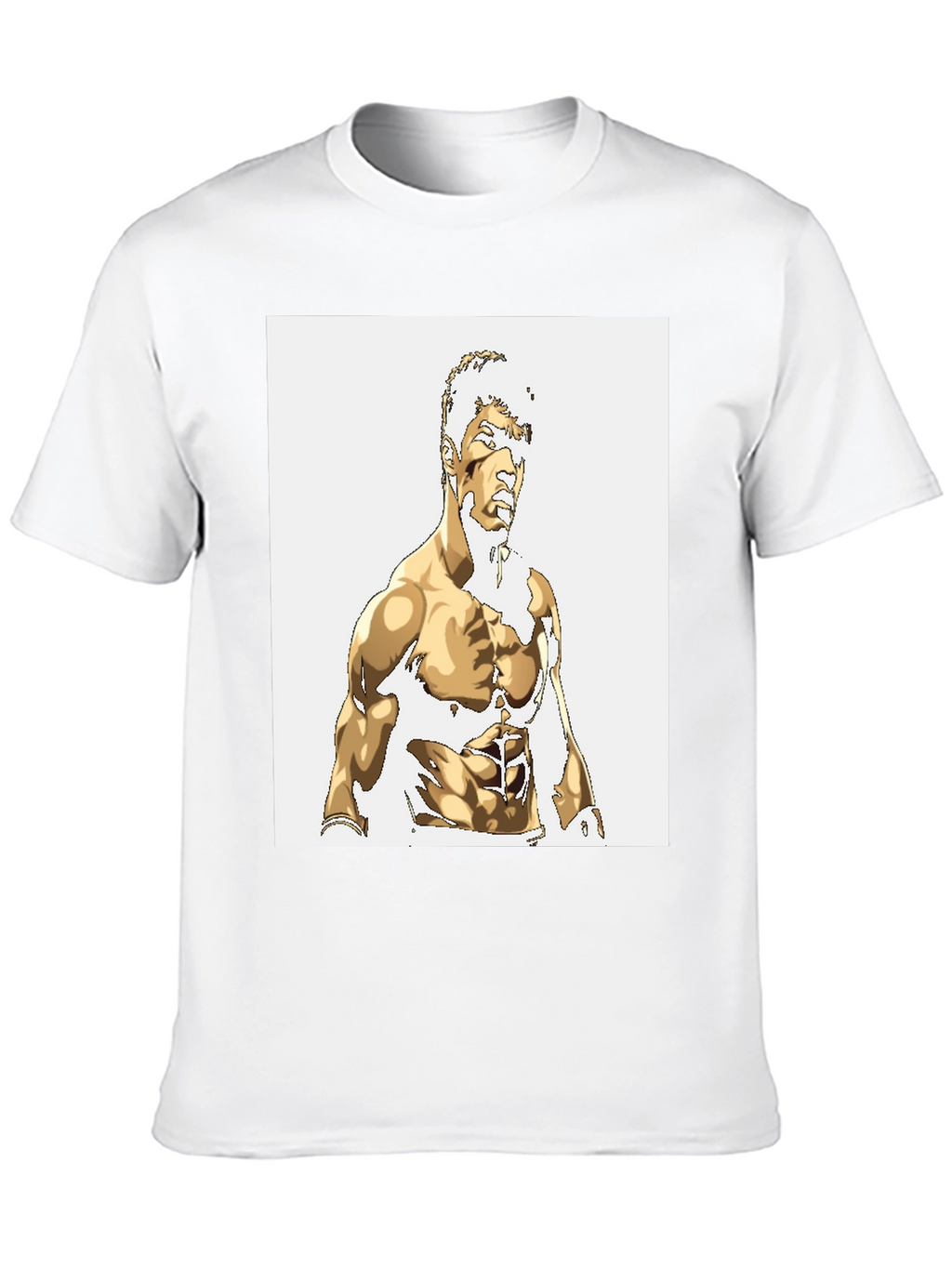 Gold Illustrated Physique Black Tee