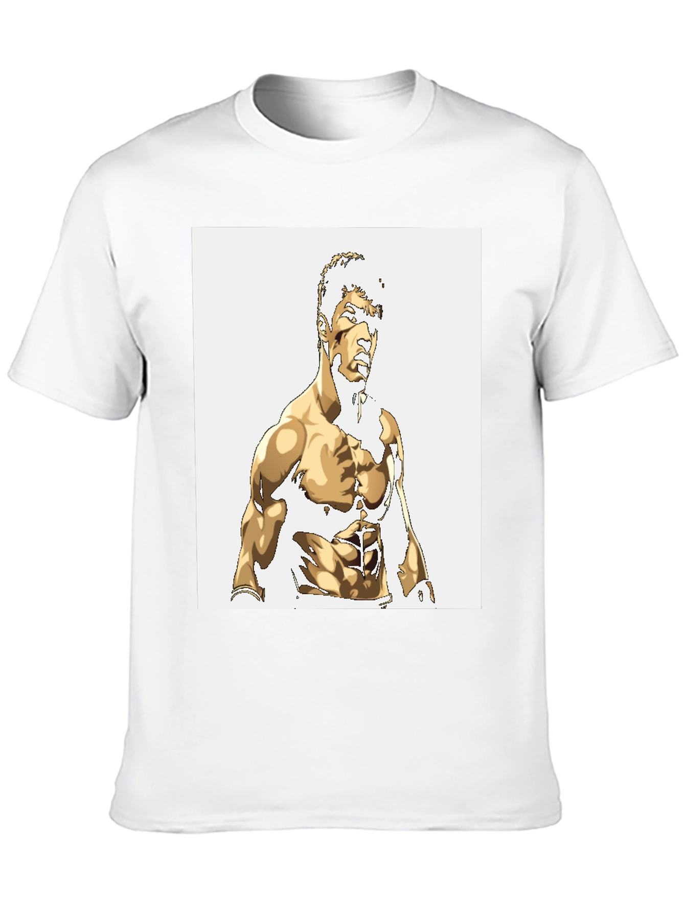 Gold Illustrated Physique Black Tee