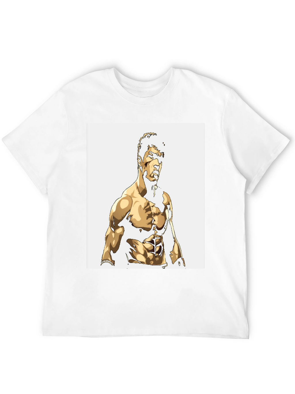Gold Illustrated Physique Black Tee