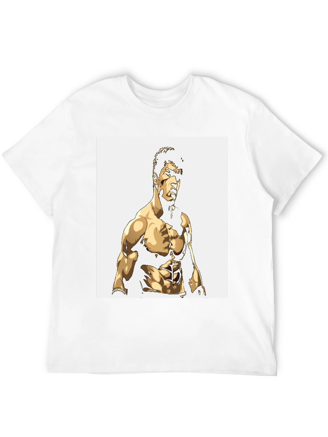 Gold Illustrated Physique Black Tee