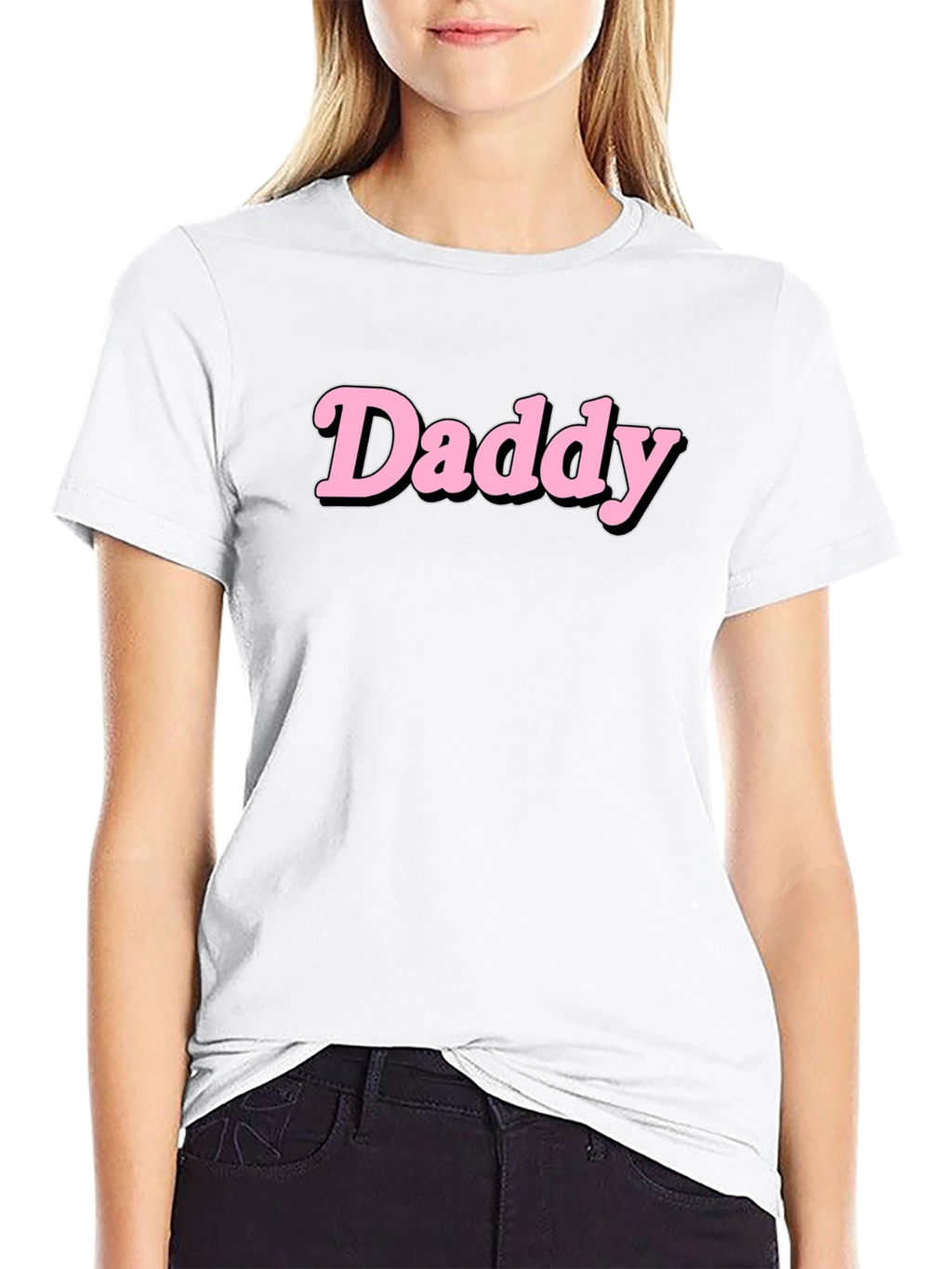 Daddy Graphic Print Black T-Shirt