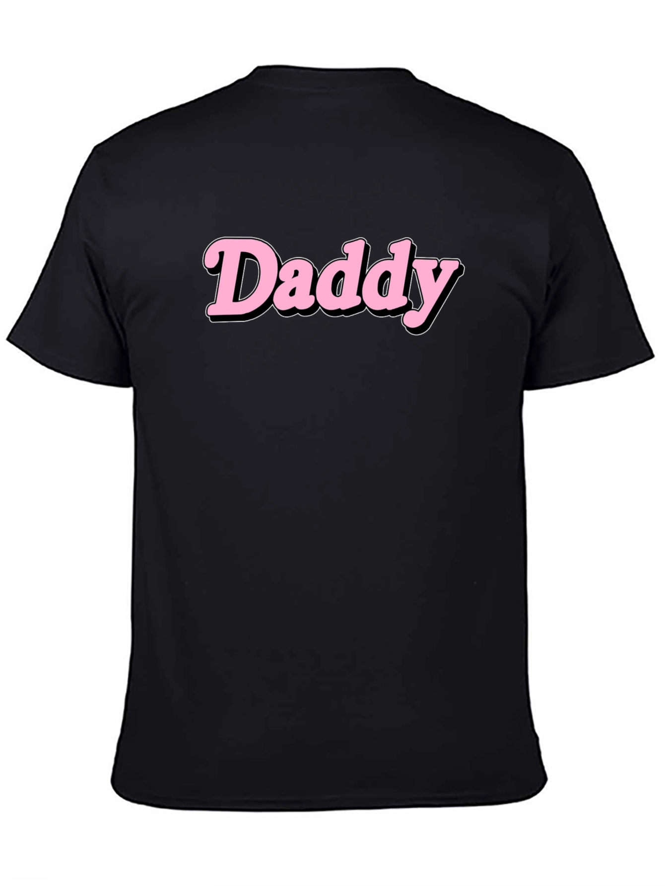 Daddy Graphic Print Black T-Shirt