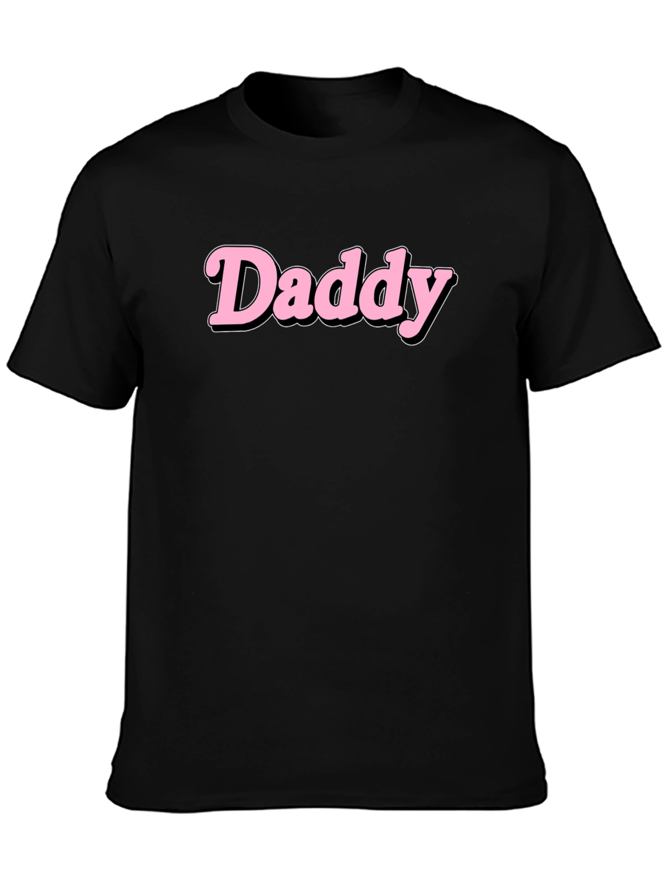 Daddy Graphic Print Black T-Shirt