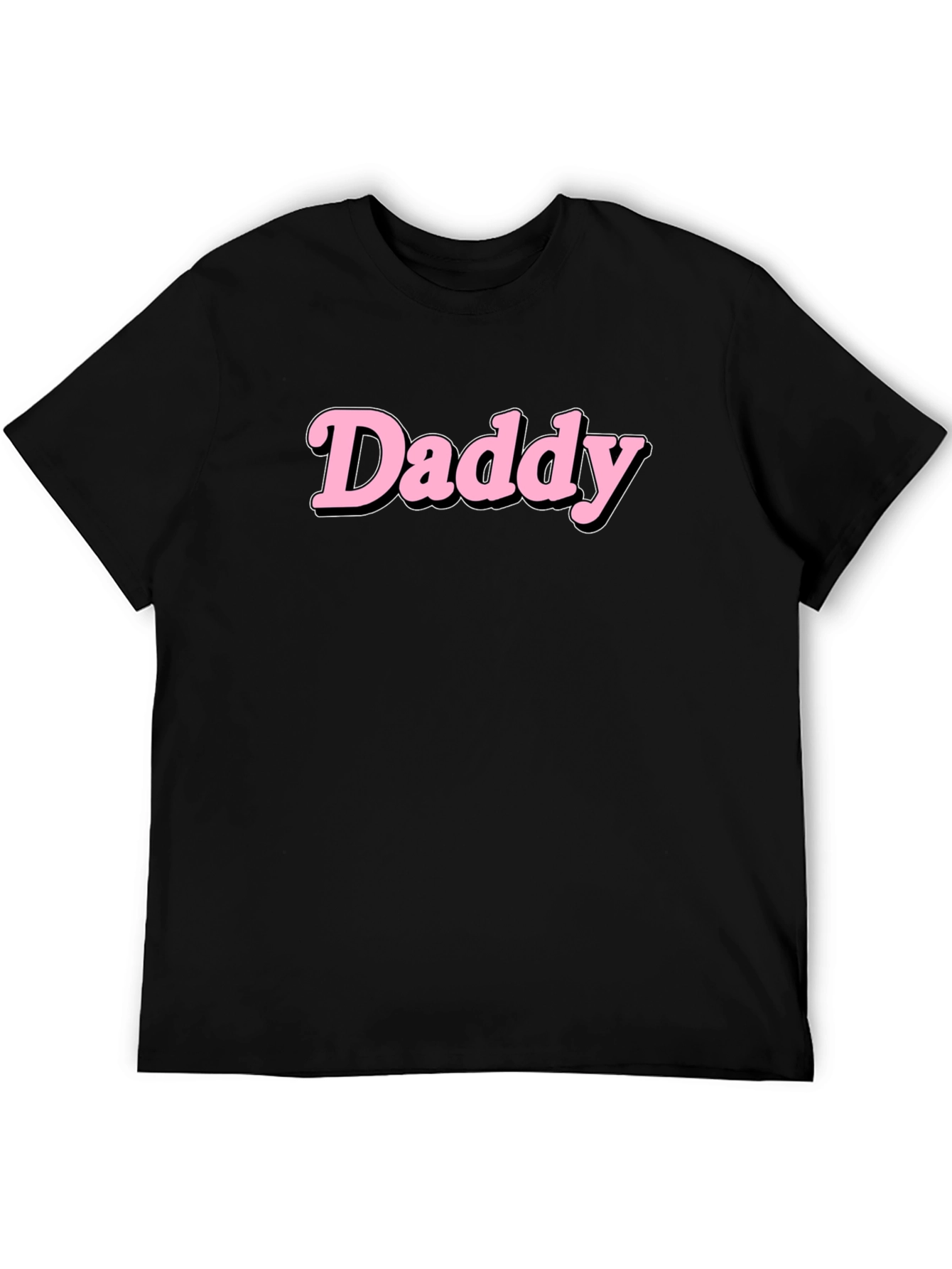 Daddy Graphic Print Black T-Shirt