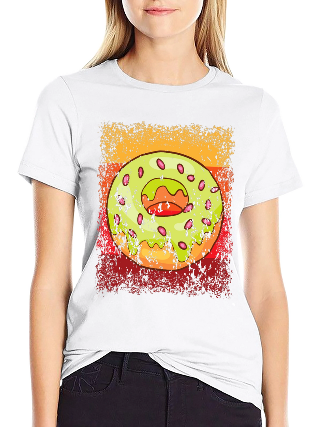 Donut Graphic T-Shirt - Trendy Casual Wear