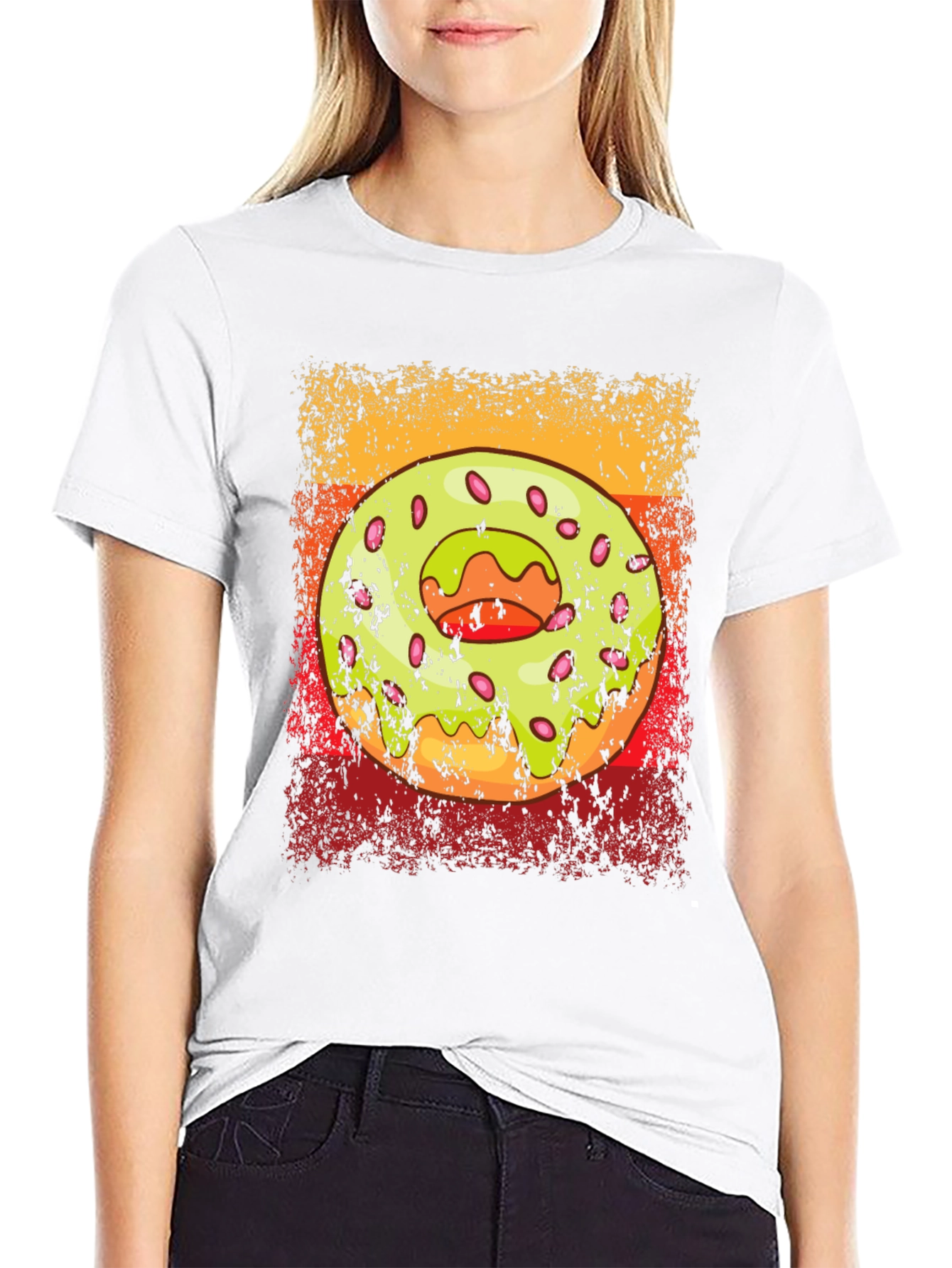 Donut Graphic T-Shirt - Trendy Casual Wear