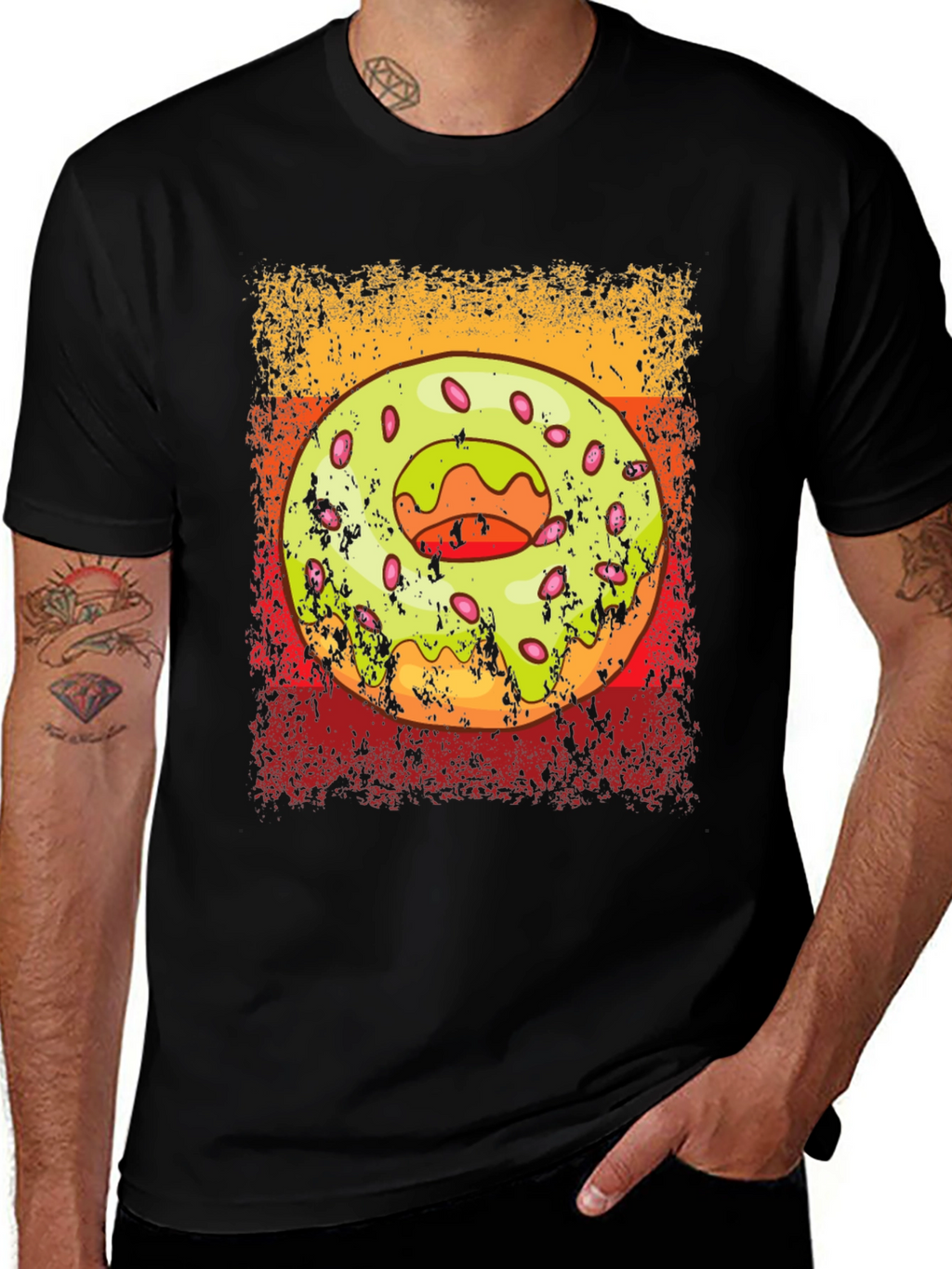 Donut Graphic T-Shirt - Trendy Casual Wear