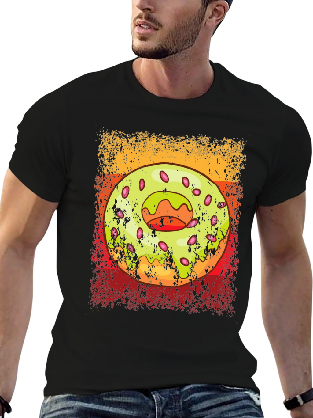 Donut Graphic T-Shirt - Trendy Casual Wear