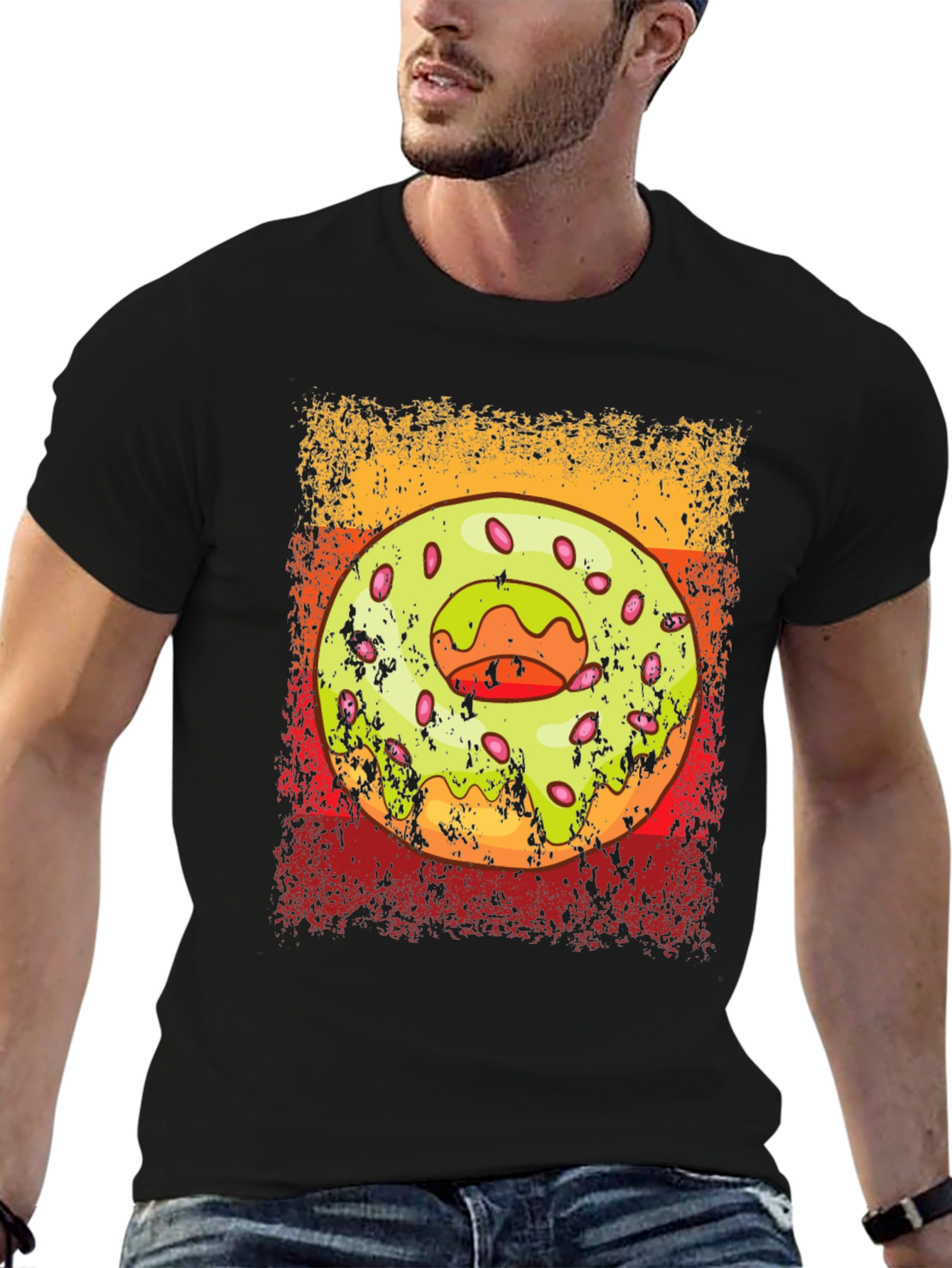 Donut Graphic T-Shirt - Trendy Casual Wear