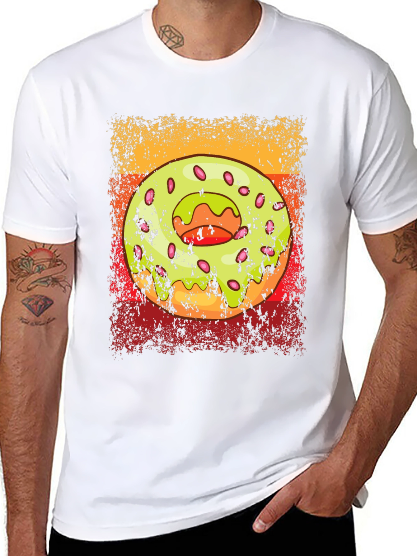 Donut Graphic T-Shirt - Trendy Casual Wear