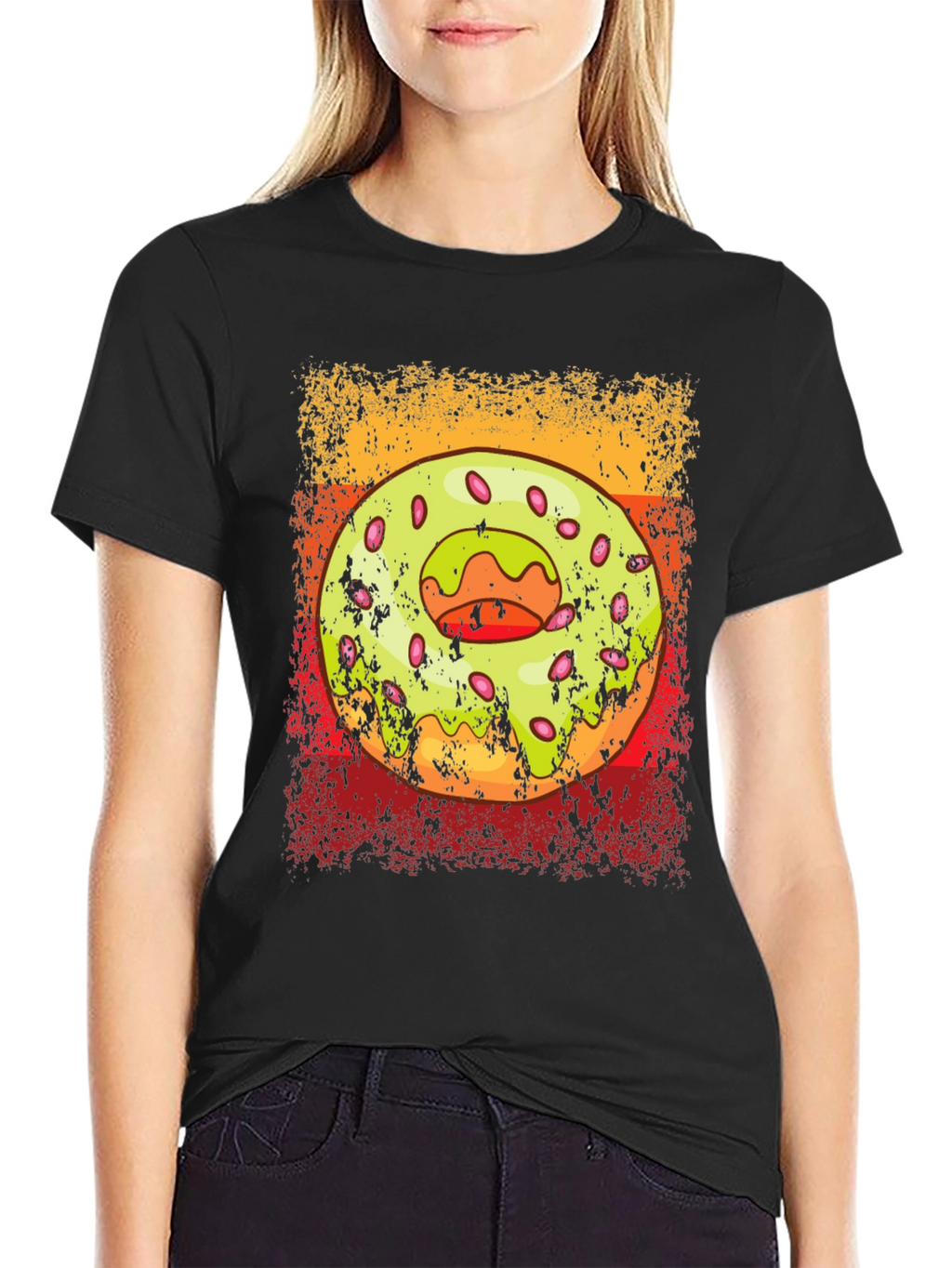 Donut Graphic T-Shirt - Trendy Casual Wear