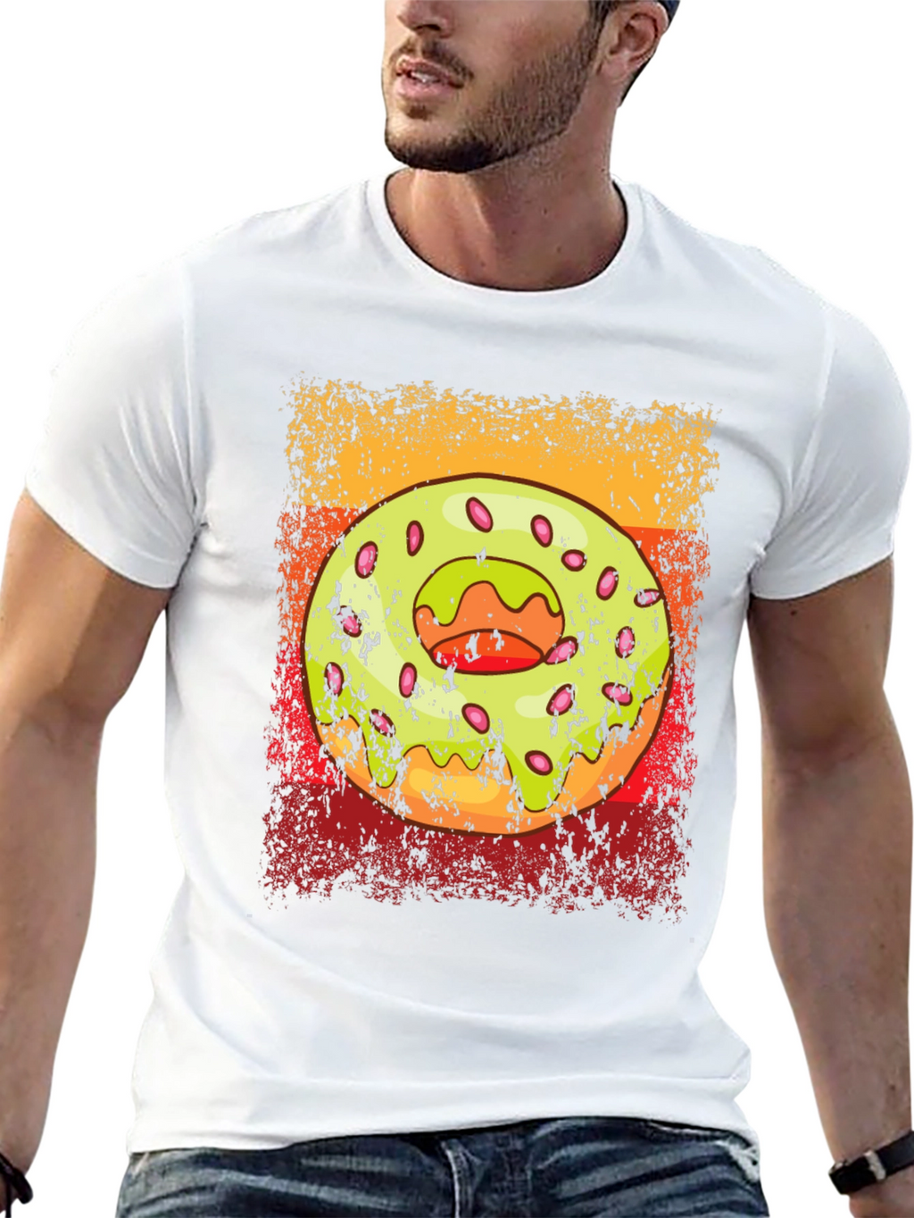 Donut Graphic T-Shirt - Trendy Casual Wear