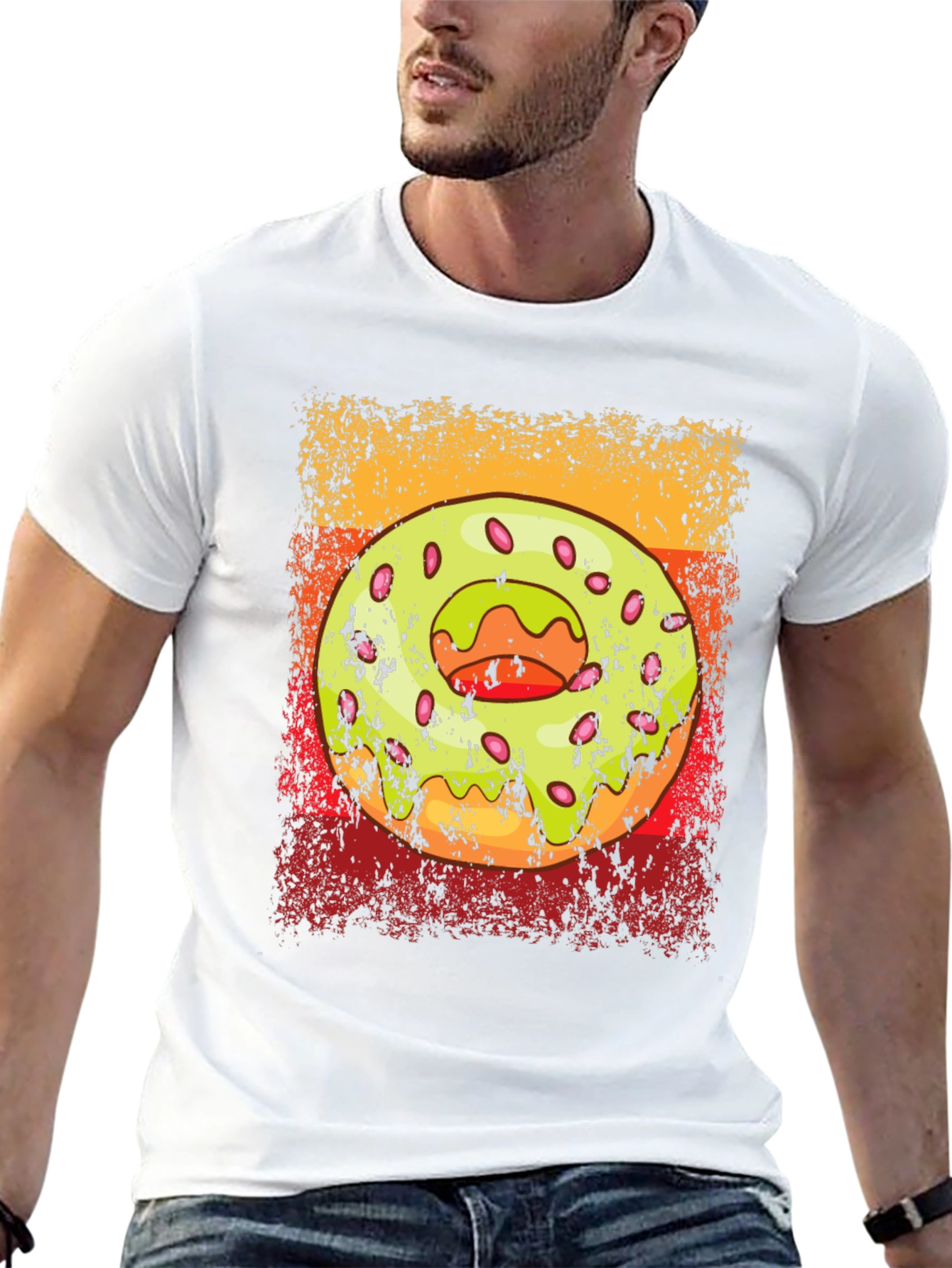 Donut Graphic T-Shirt - Trendy Casual Wear