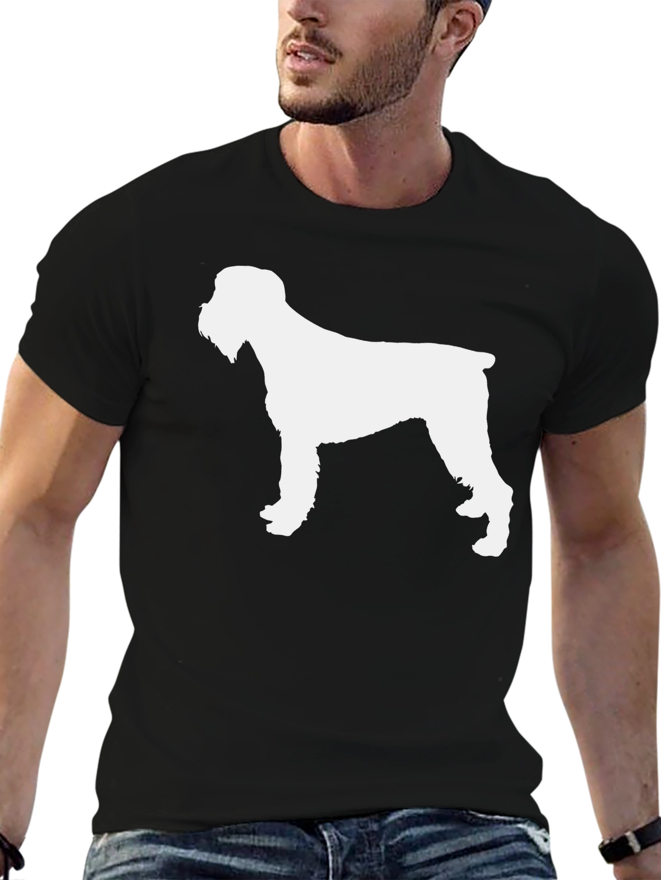 Dog Breed Silhouette T-Shirt - Black