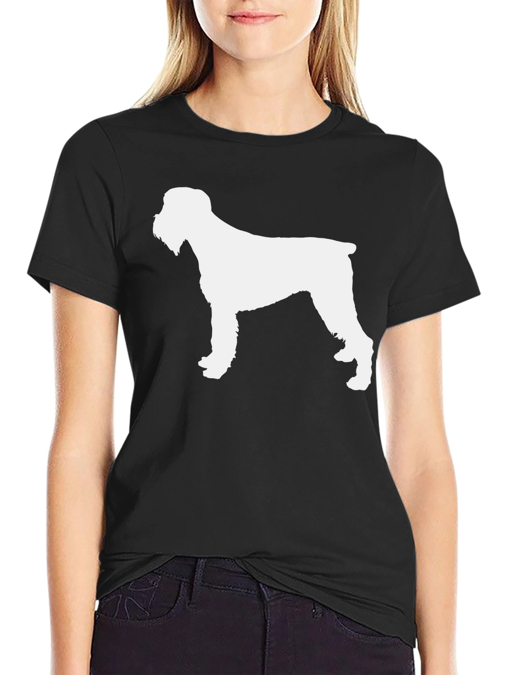 Dog Breed Silhouette T-Shirt - Black