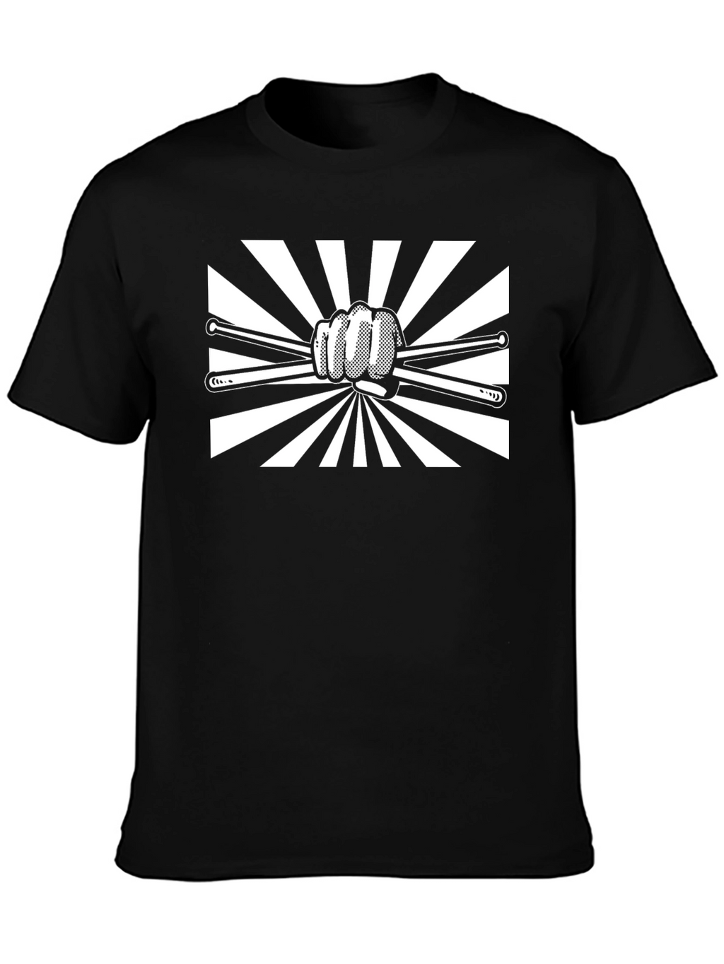 Drummer Fist T-Shirt - Black Band Tee