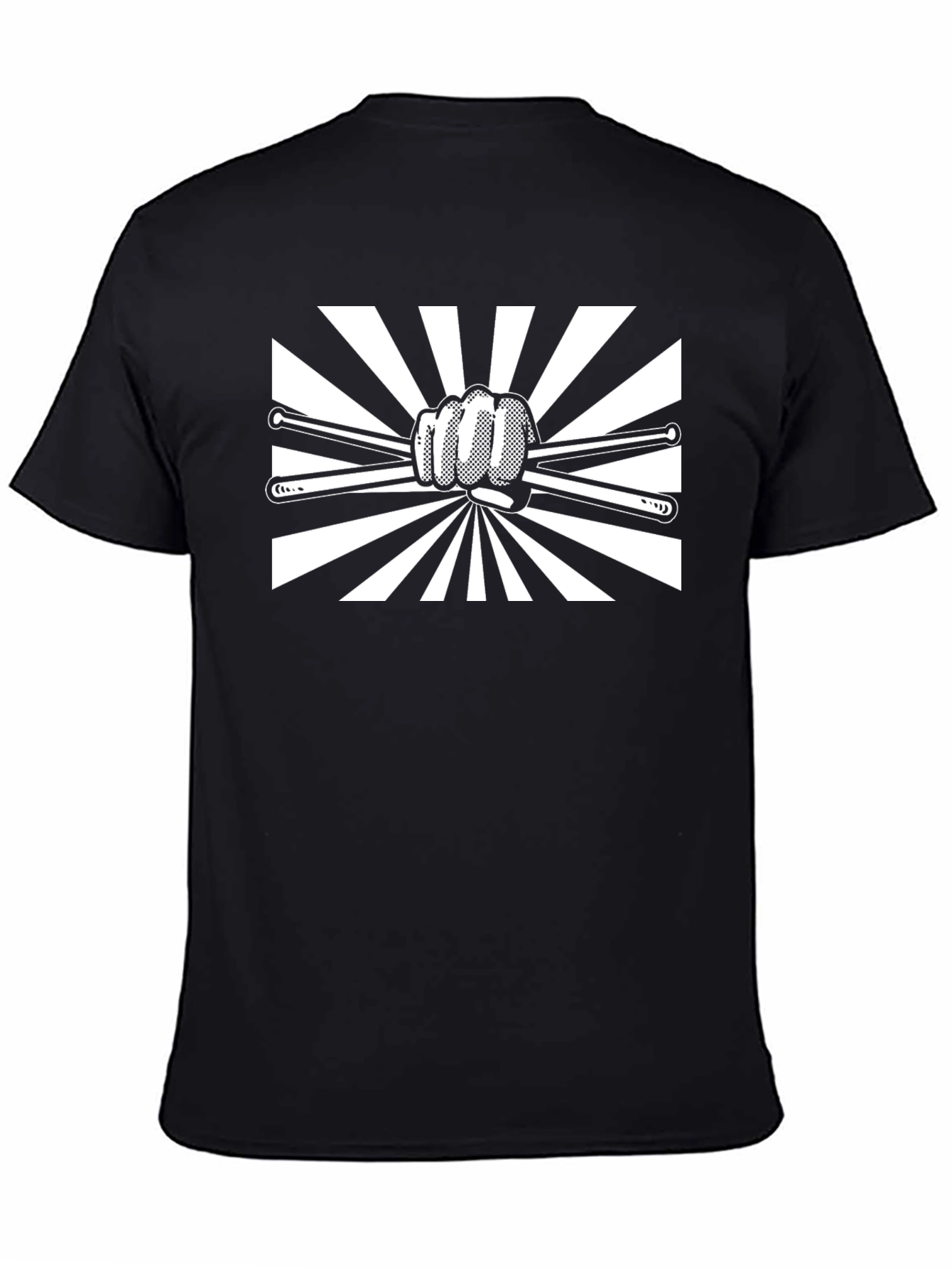 Drummer Fist T-Shirt - Black Band Tee