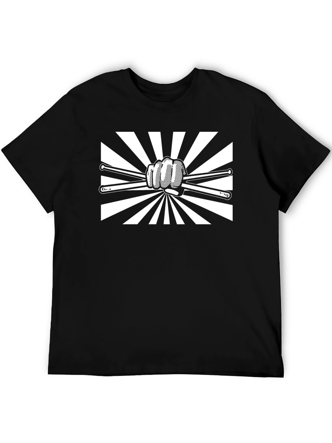 Drummer Fist T-Shirt - Black Band Tee