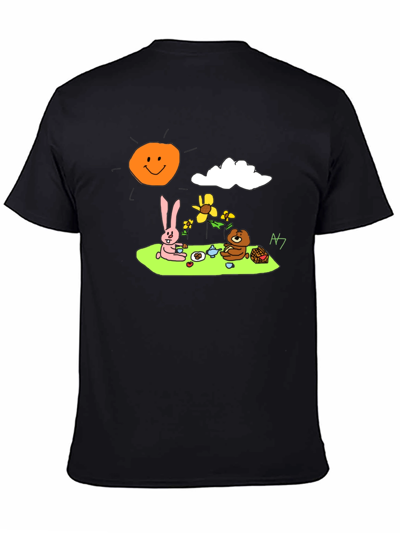 Cartoon Picnic T-Shirt