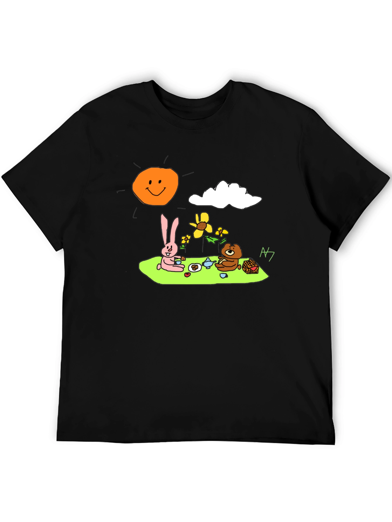 Cartoon Picnic T-Shirt