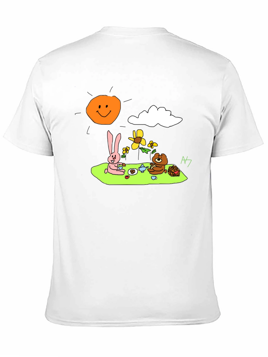 Cartoon Picnic T-Shirt