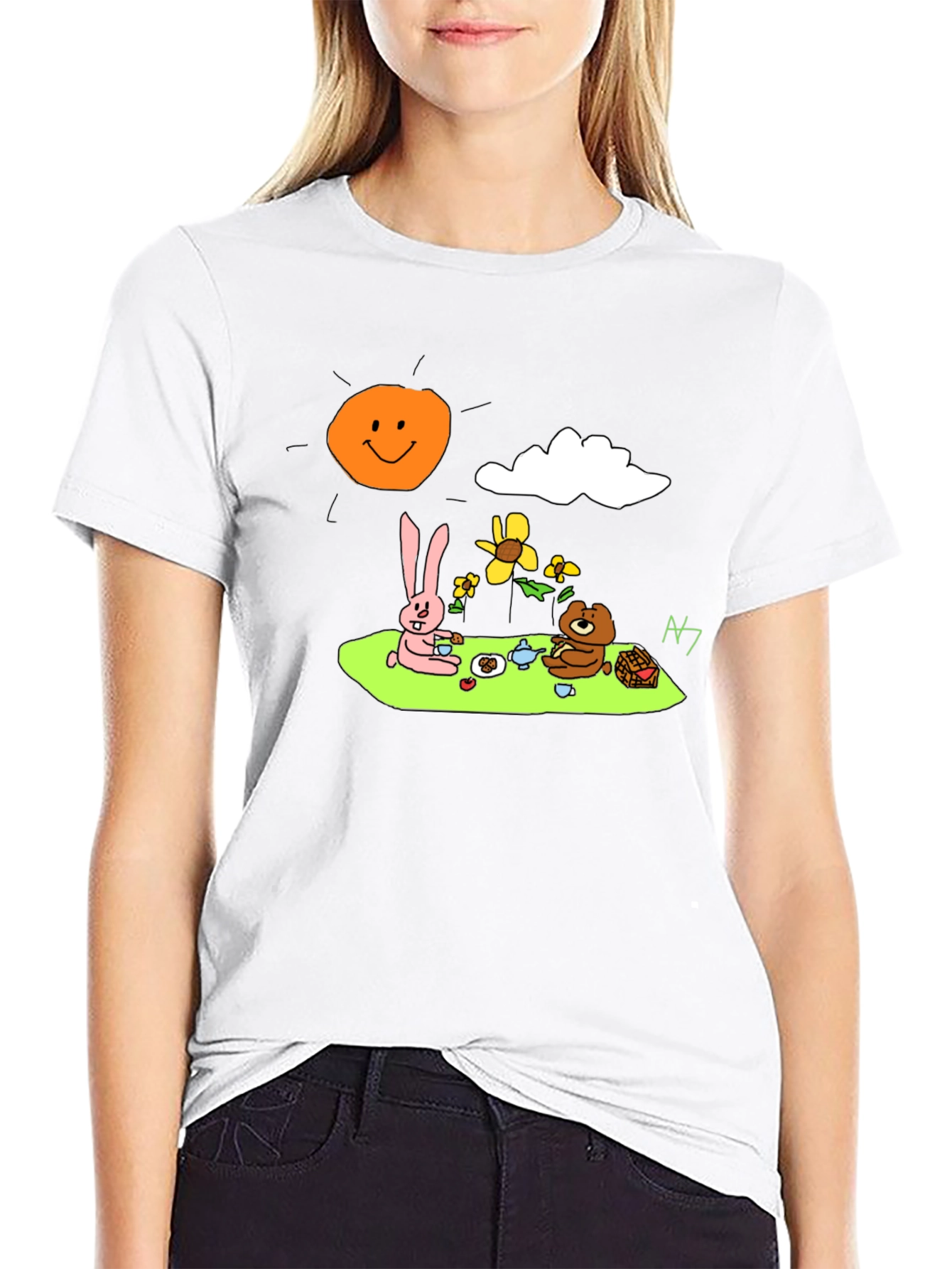 Cartoon Picnic T-Shirt