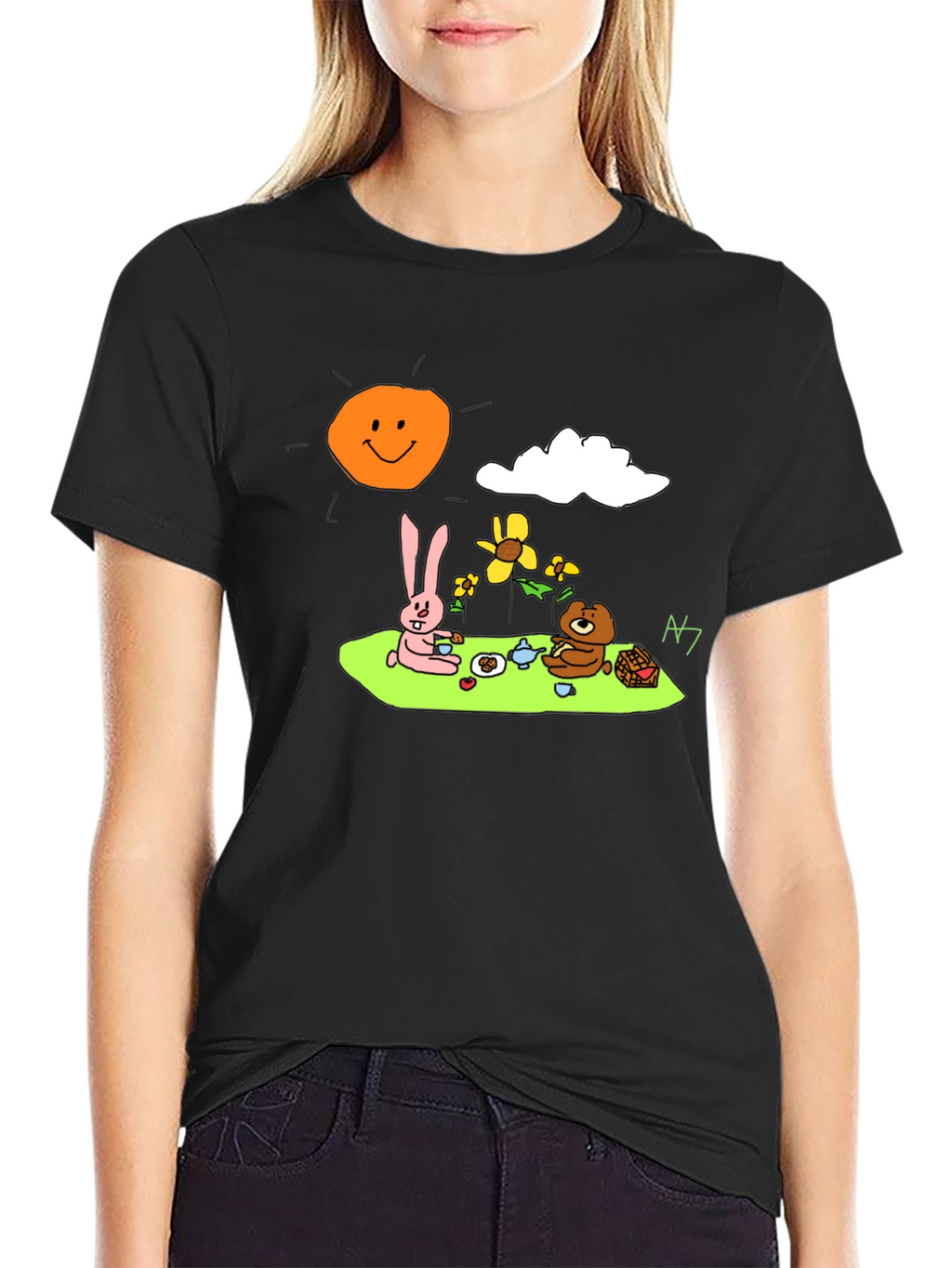 Cartoon Picnic T-Shirt