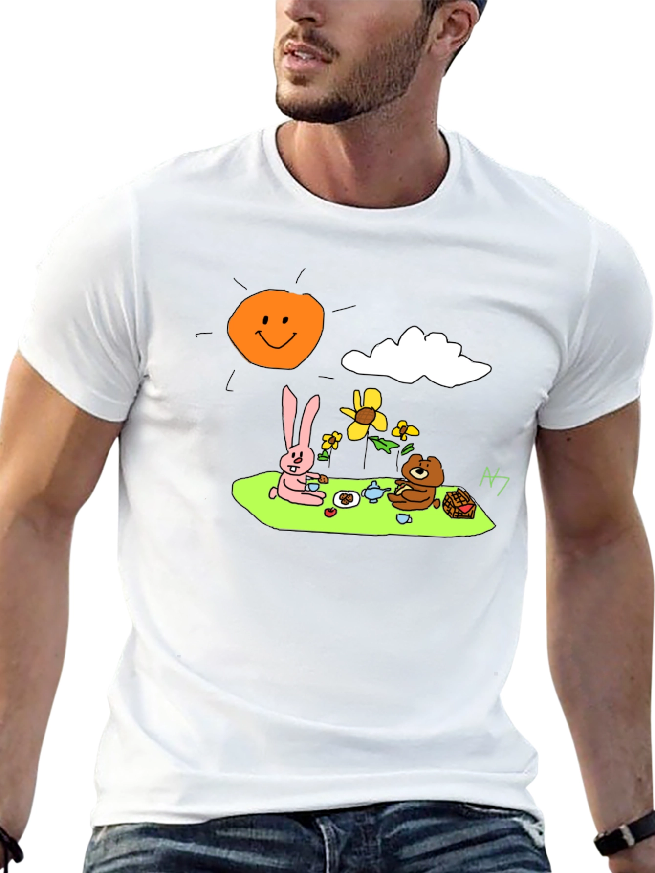 Cartoon Picnic T-Shirt