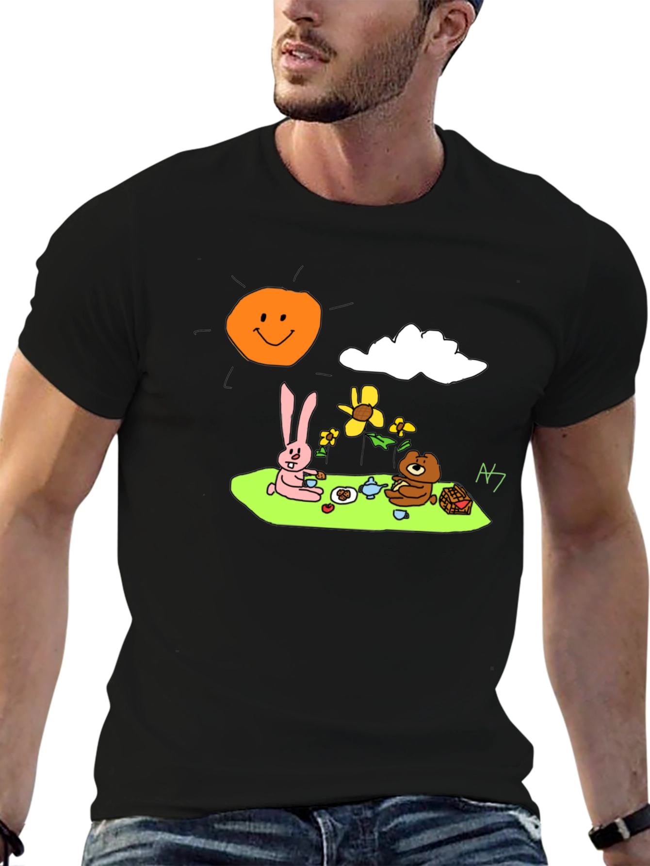 Cartoon Picnic T-Shirt