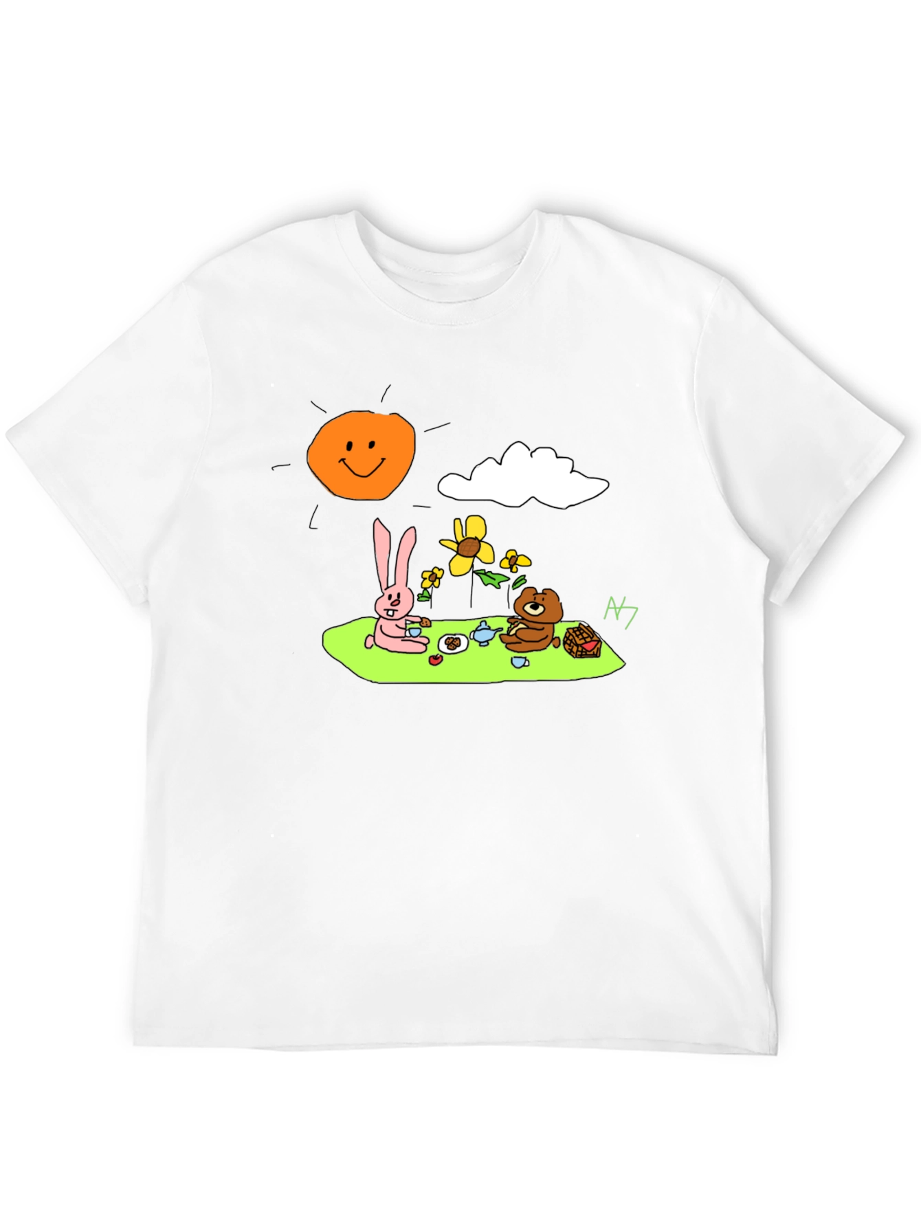 Cartoon Picnic T-Shirt
