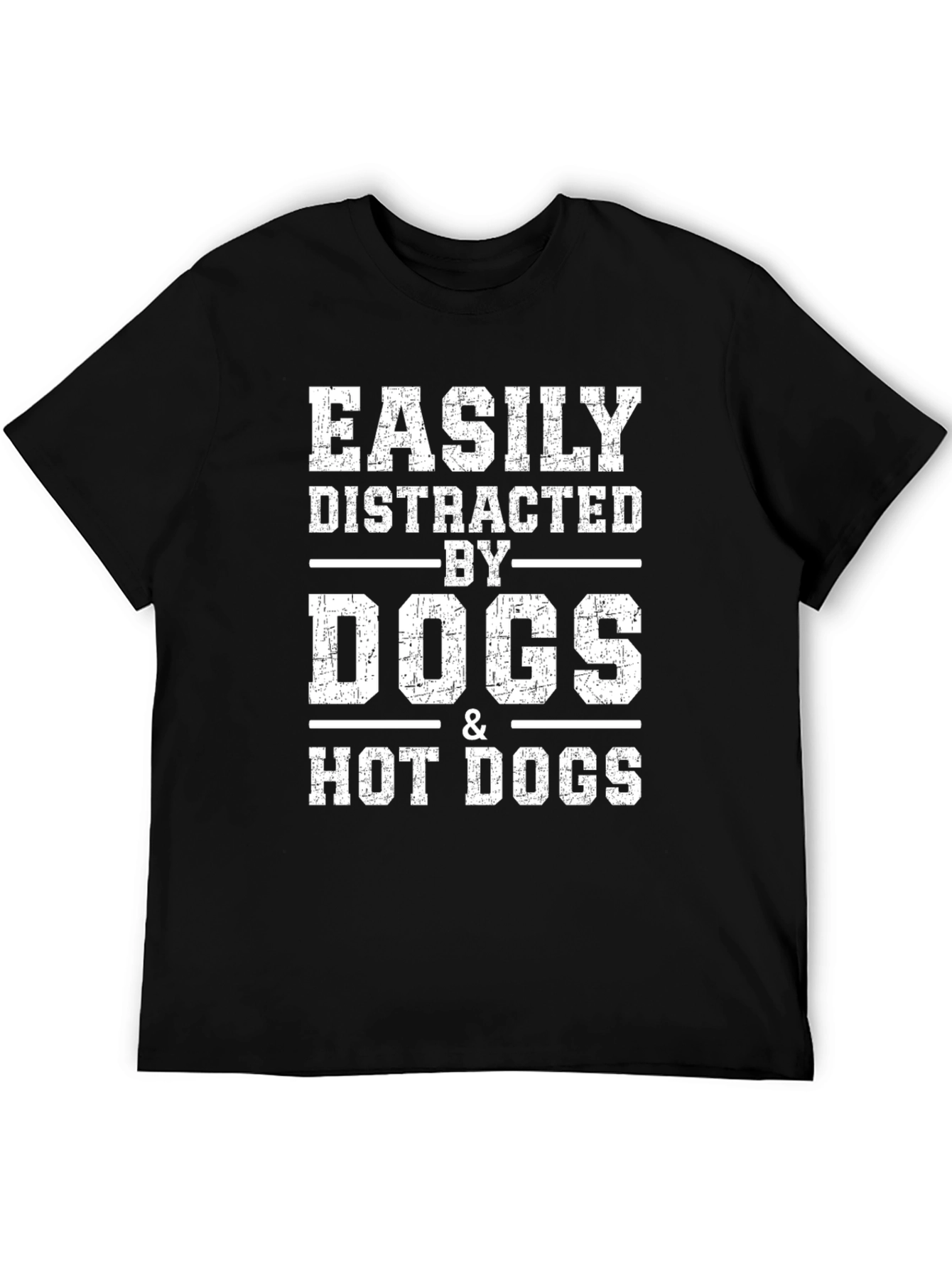 Easily Distracted By Dogs & Hot Dogs T-Shirt