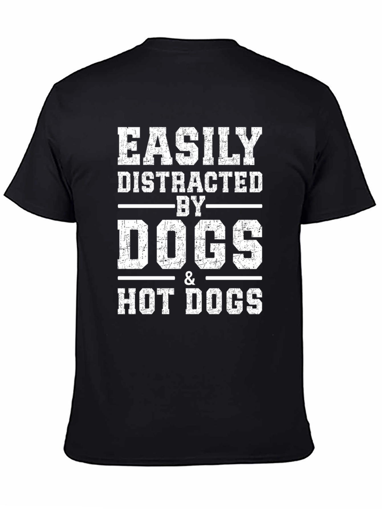 Easily Distracted By Dogs & Hot Dogs T-Shirt