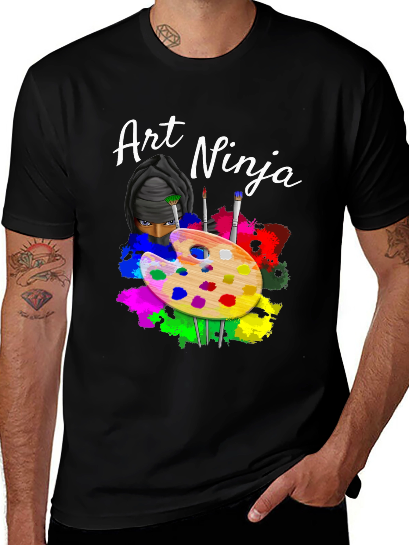 Art Ninja Graphic Tee - Creative Style