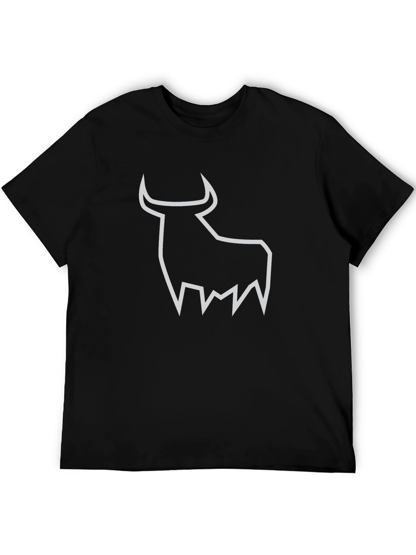 Black Bull Graphic Tee - Modern Minimalist Design