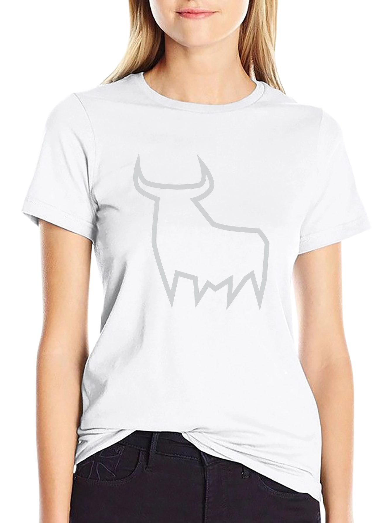 Black Bull Graphic Tee - Modern Minimalist Design