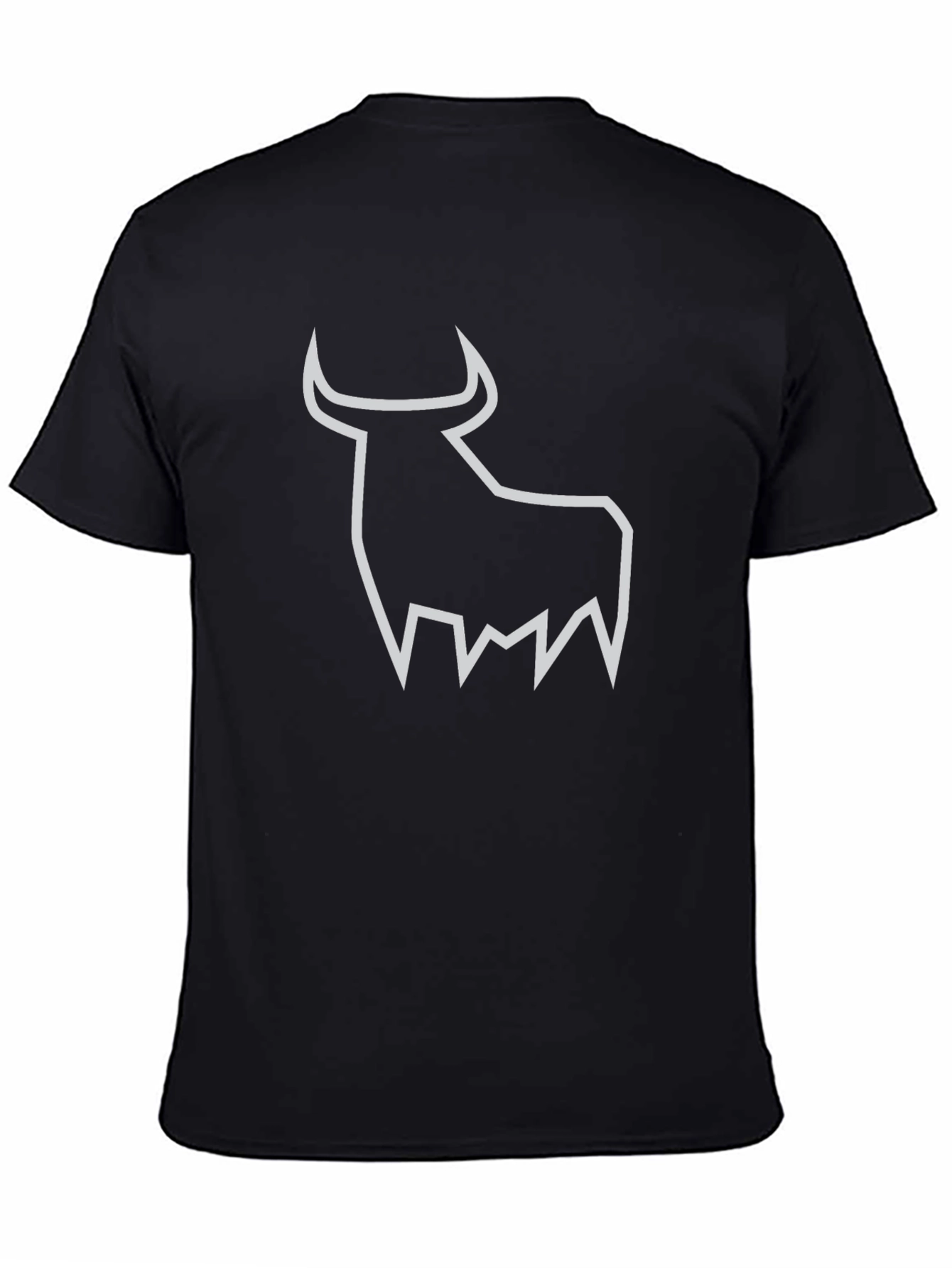 Black Bull Graphic Tee - Modern Minimalist Design