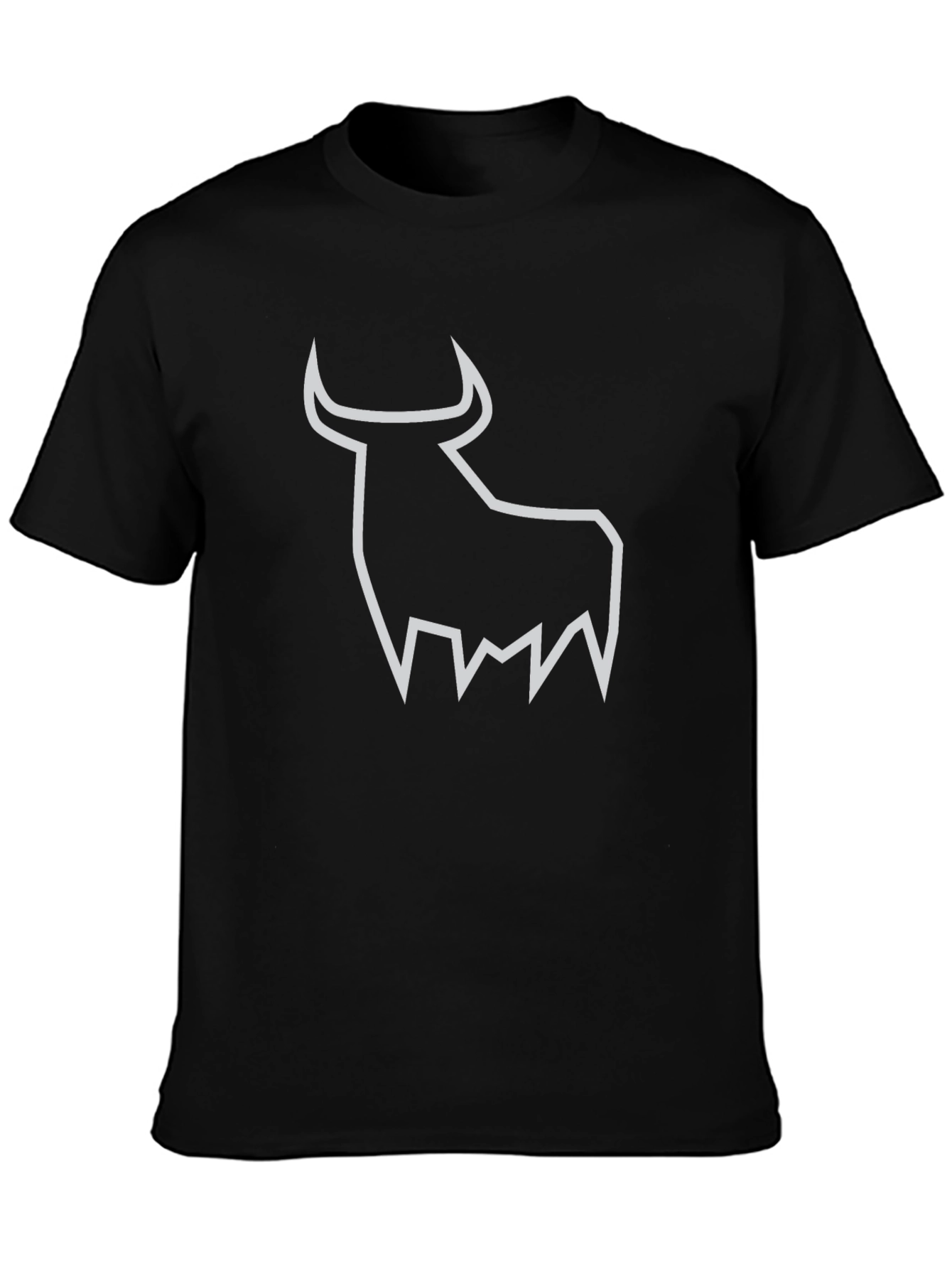 Black Bull Graphic Tee - Modern Minimalist Design