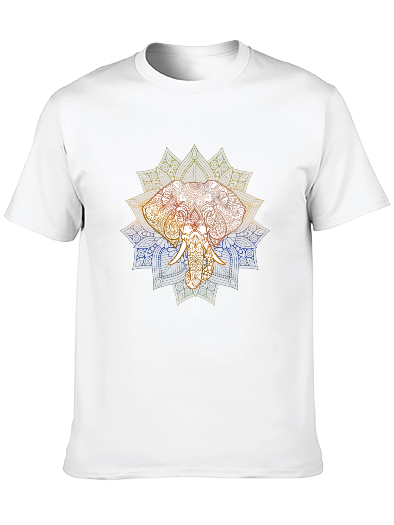 Elephant Mandala Graphic T-Shirt - Premium Cotton Tee