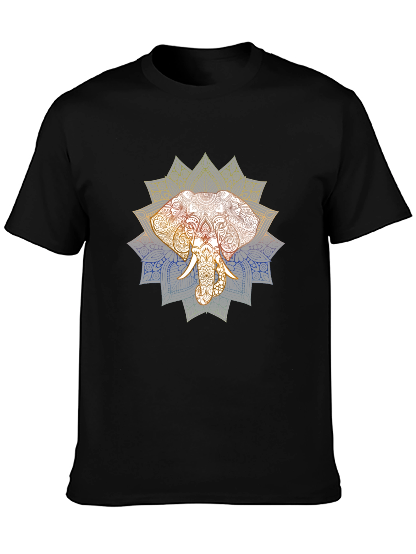 Elephant Mandala Graphic T-Shirt - Premium Cotton Tee