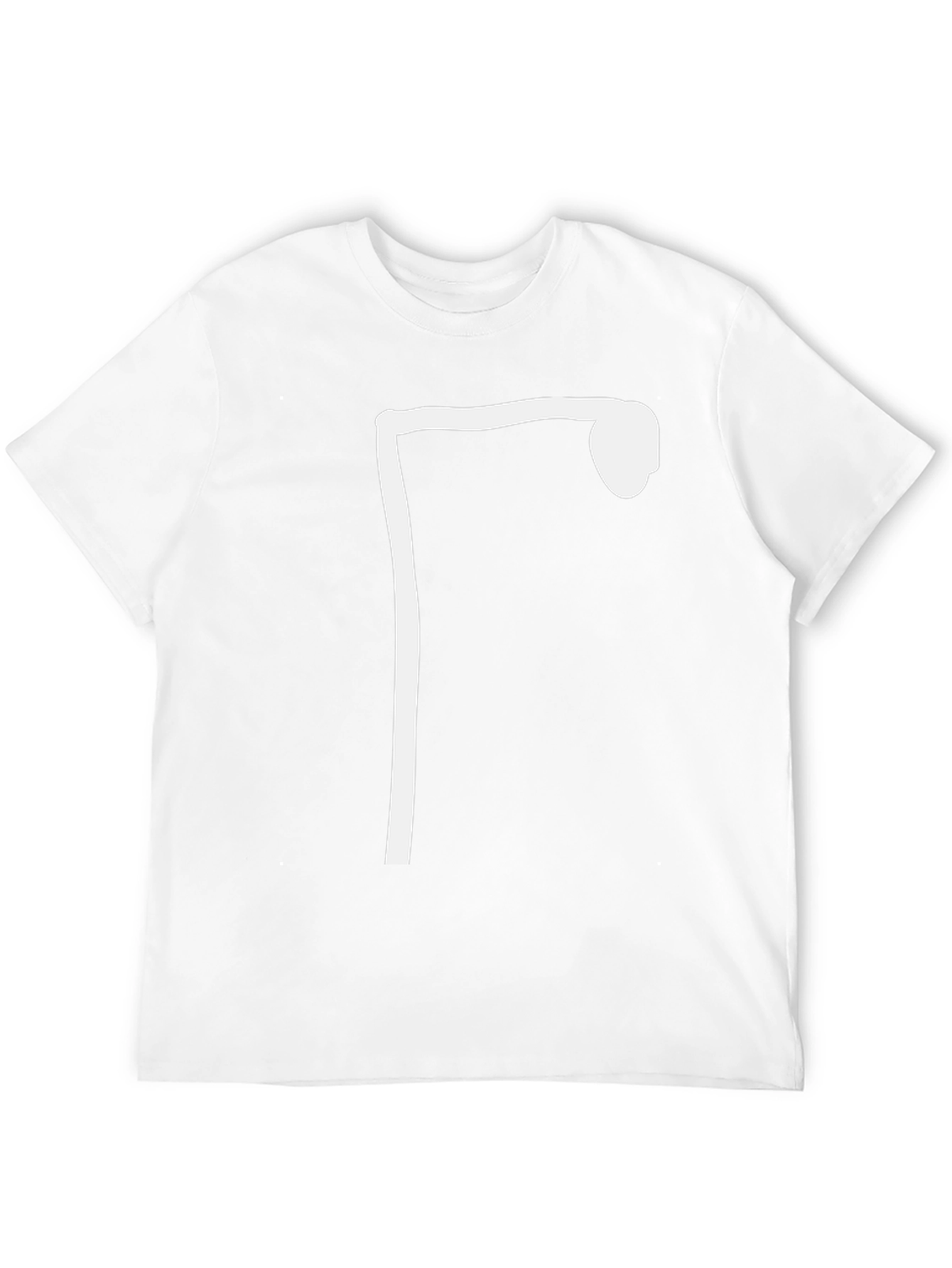 Minimalist Streetlight Graphic Tee - Black Cotton