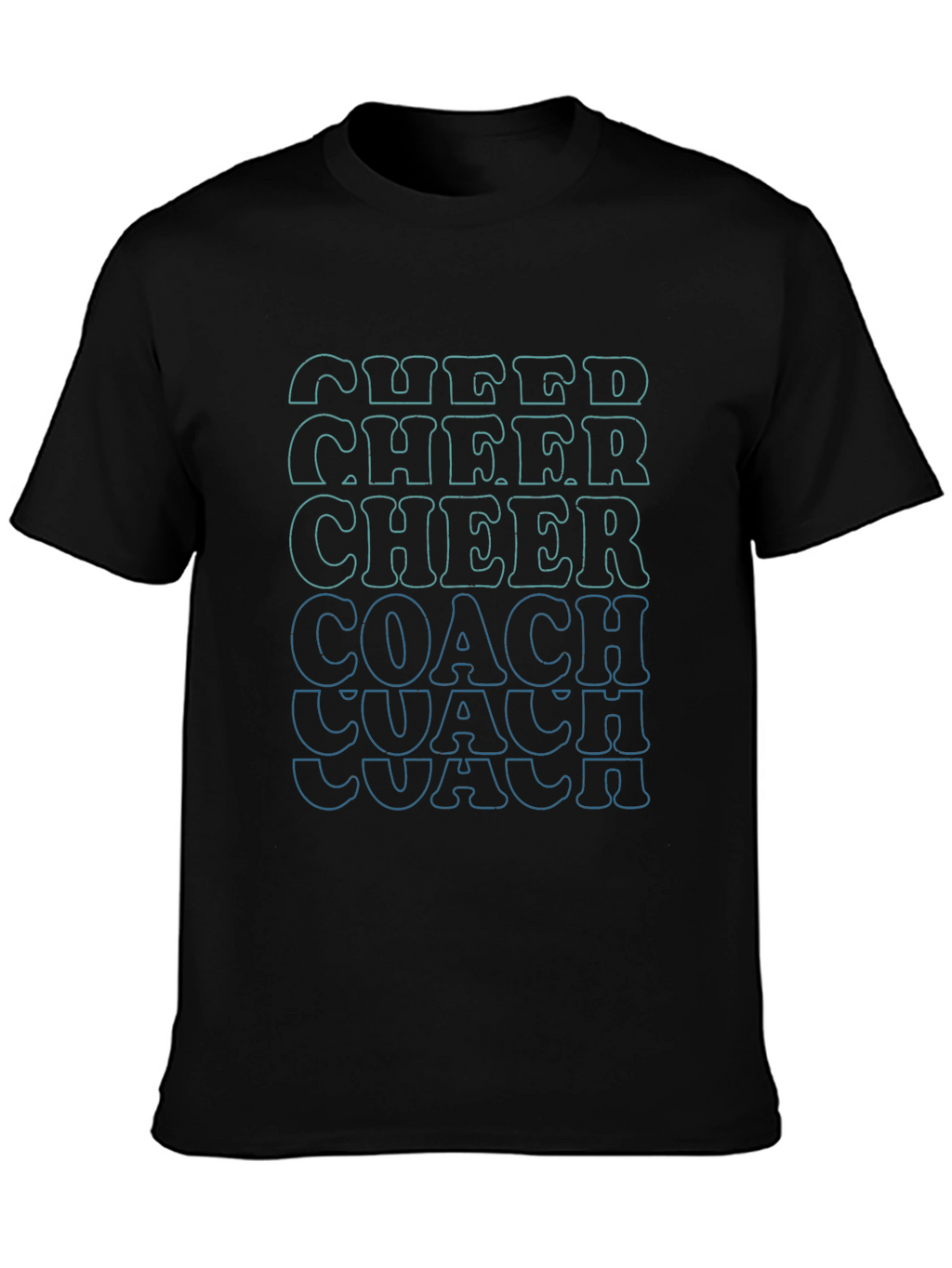 Cheer Coach Graphic Tee - Black