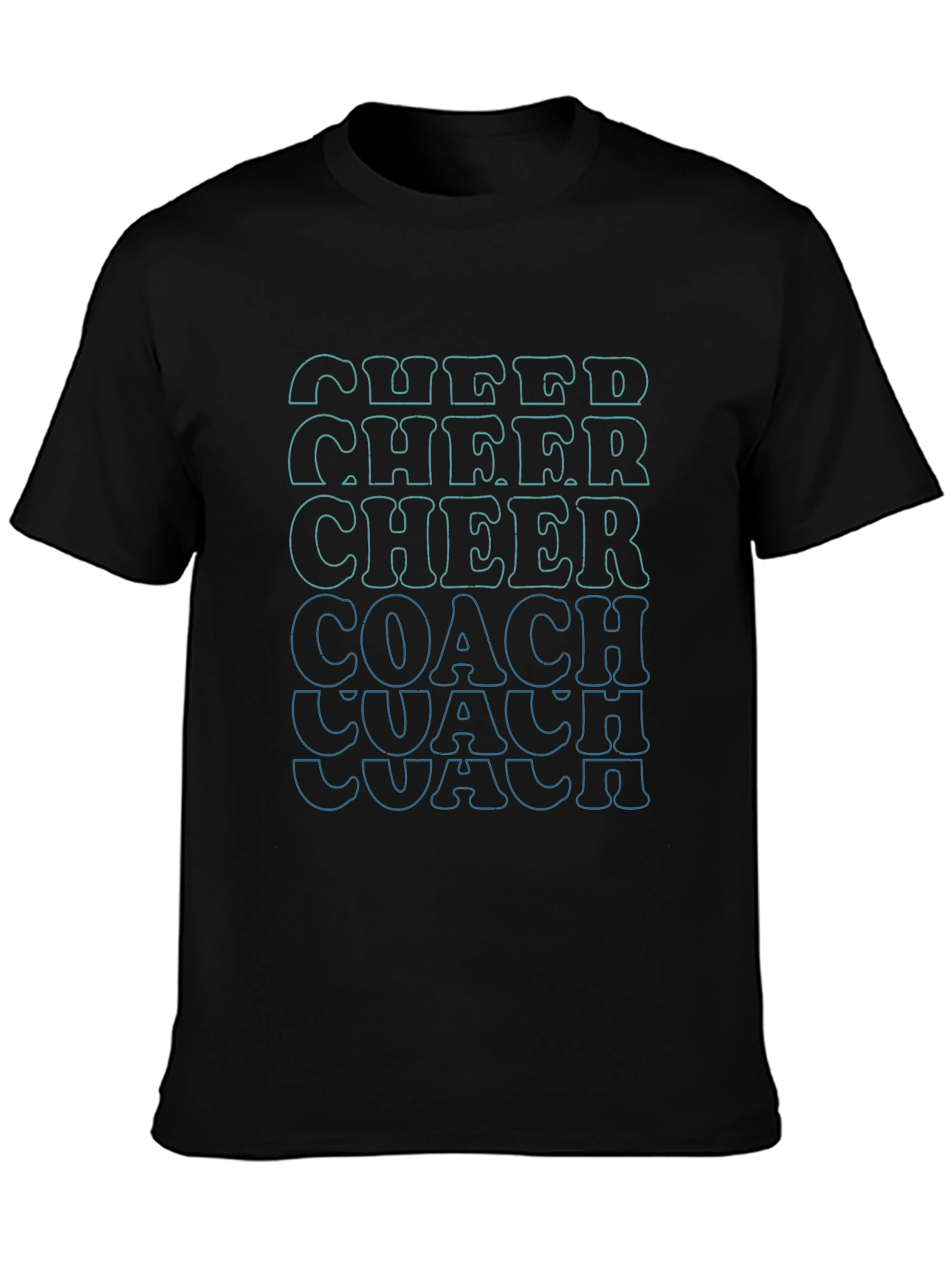 Cheer Coach Graphic Tee - Black