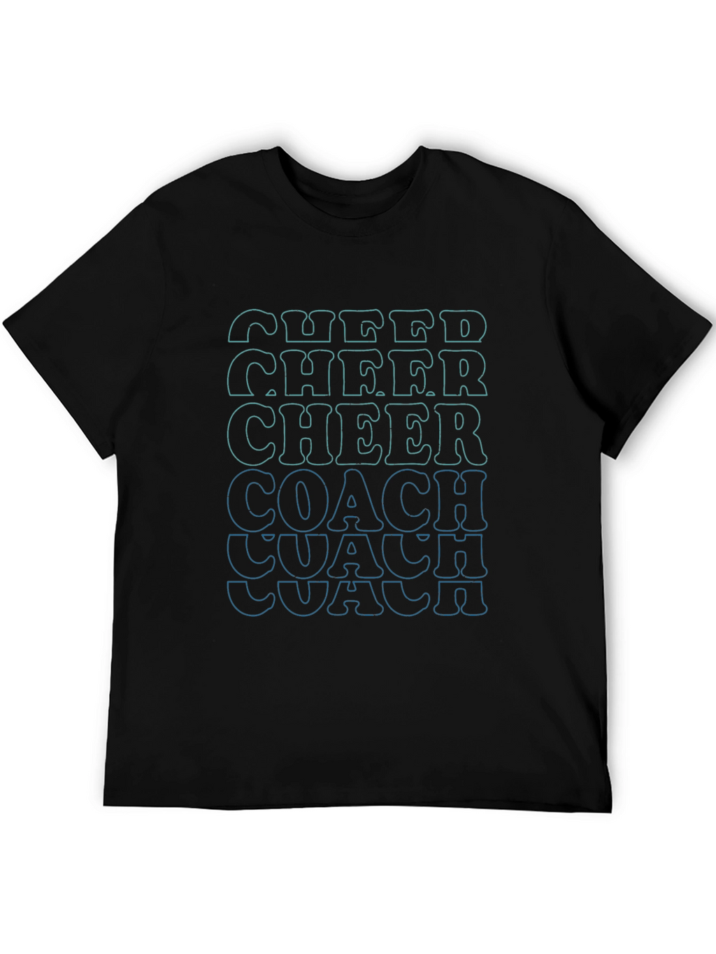 Cheer Coach Graphic Tee - Black
