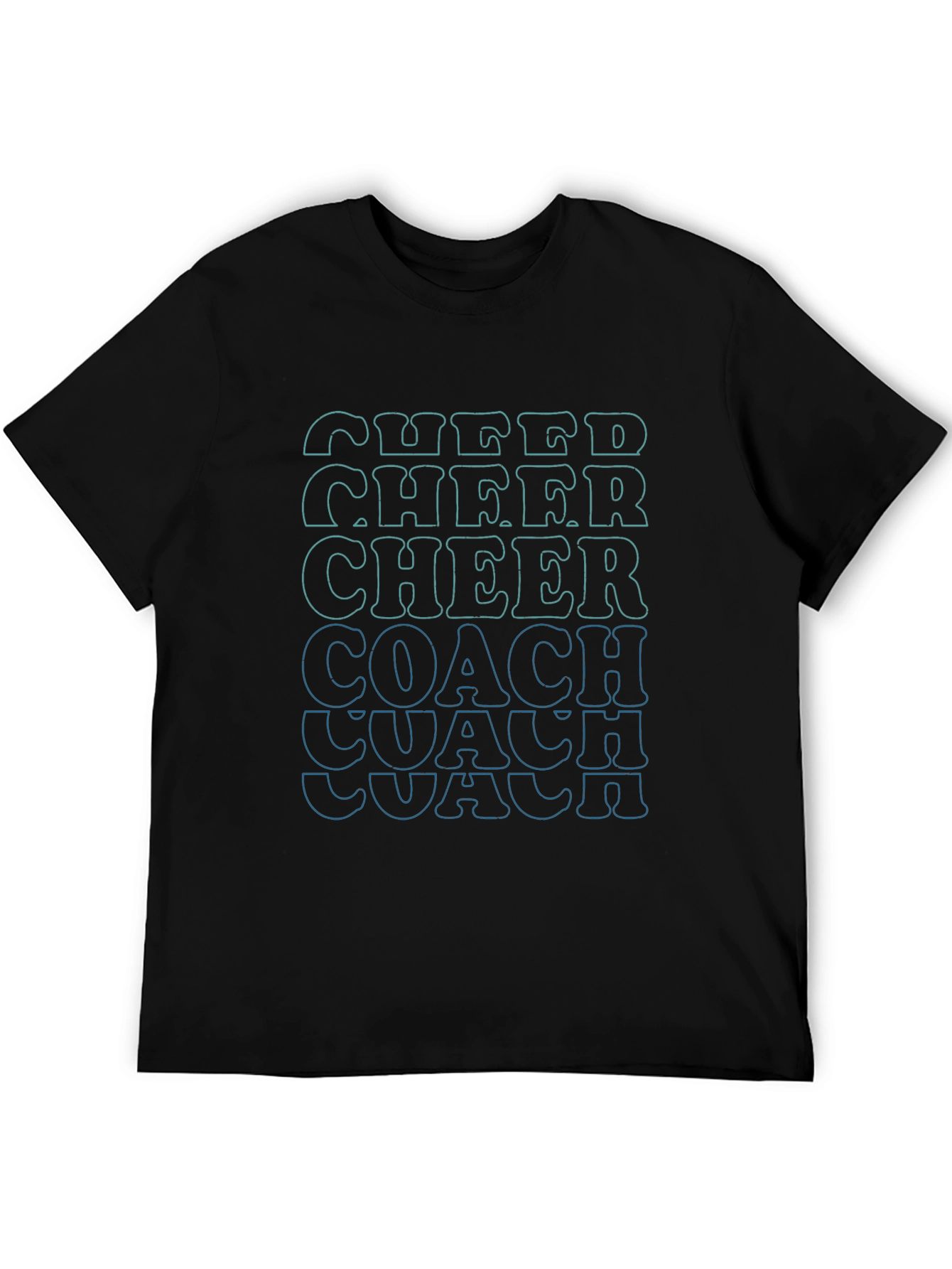 Cheer Coach Graphic Tee - Black