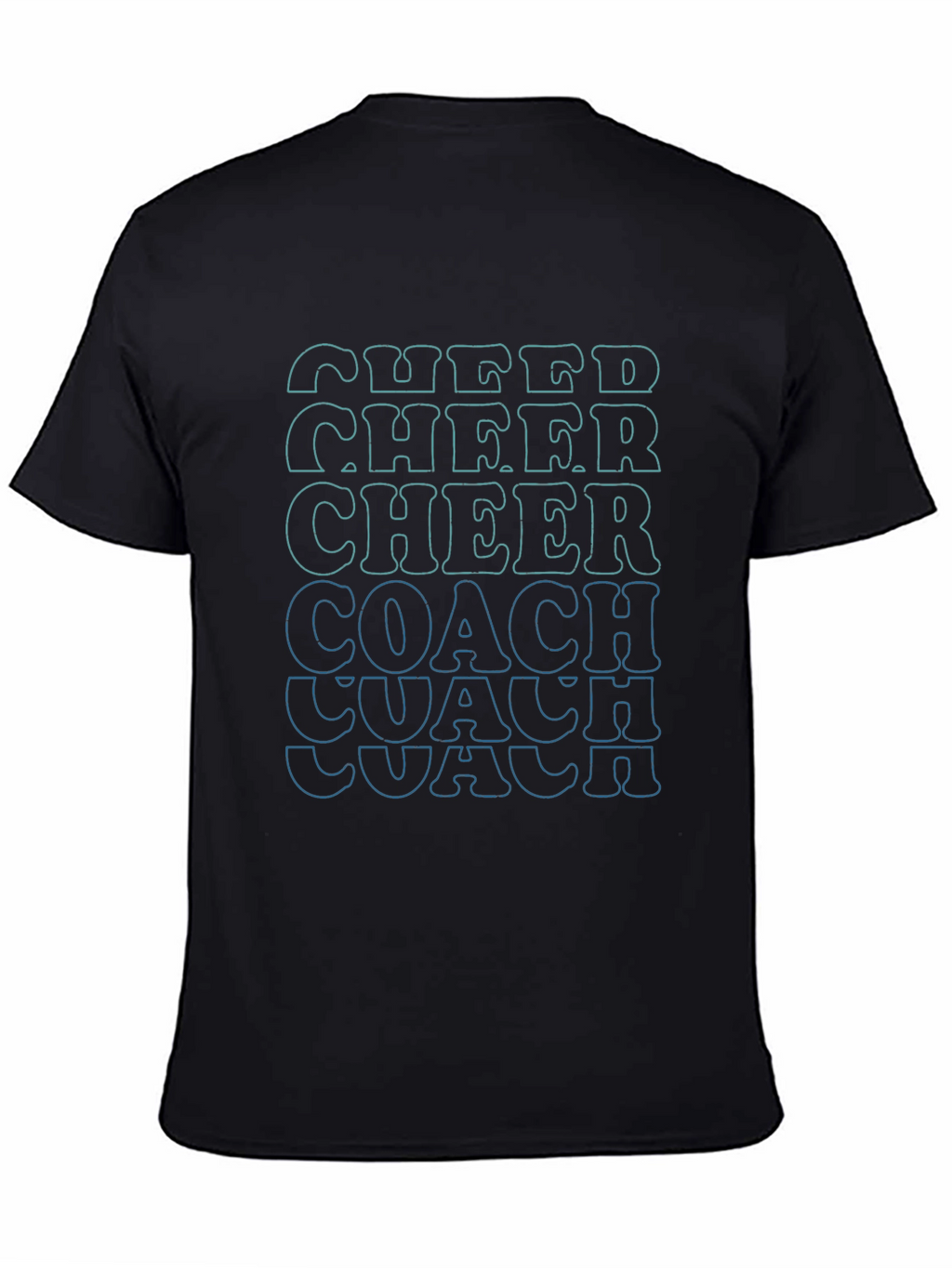 Cheer Coach Graphic Tee - Black