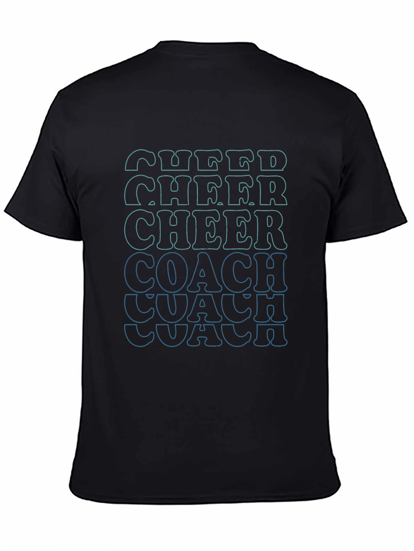 Cheer Coach Graphic Tee - Black
