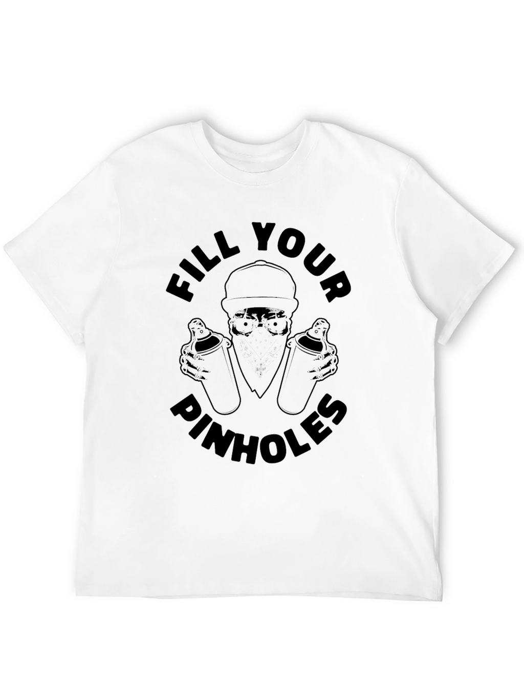 Fill Your Pinhole Graphic Tee - Black