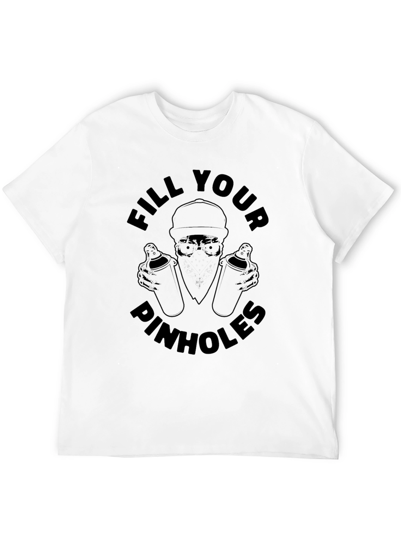 Fill Your Pinhole Graphic Tee - Black